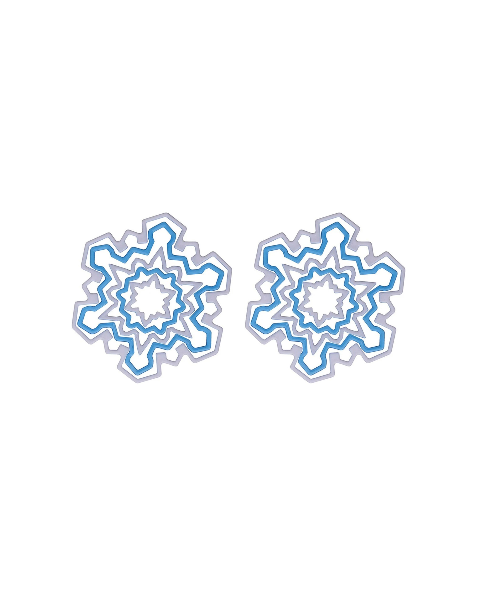 1 Avanti Plastic Snowflake Cookie Cutter Mould Set 2PK 5PC Dishwasher Safe - Plain, 1 of 1