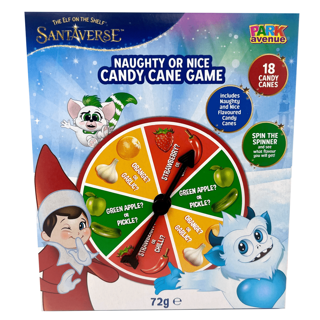 1 Park Avenue The Elf on the Shelf Santaverse Naughty or Nice Candy Cane Game 72g, 1 of 4
