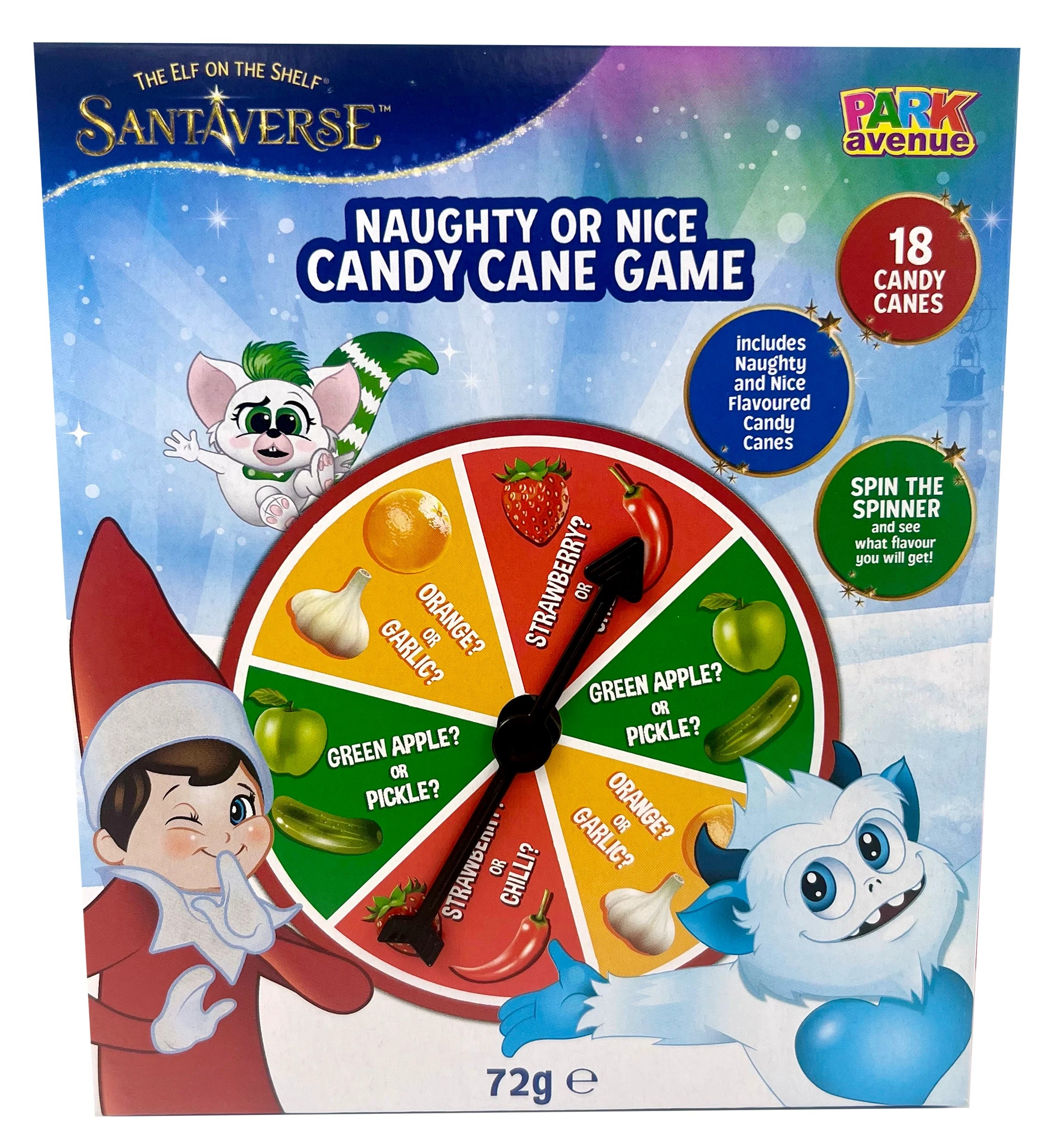1 Park Avenue The Elf on the Shelf Santaverse Naughty or Nice Candy Cane Game 72g, 1 of 4