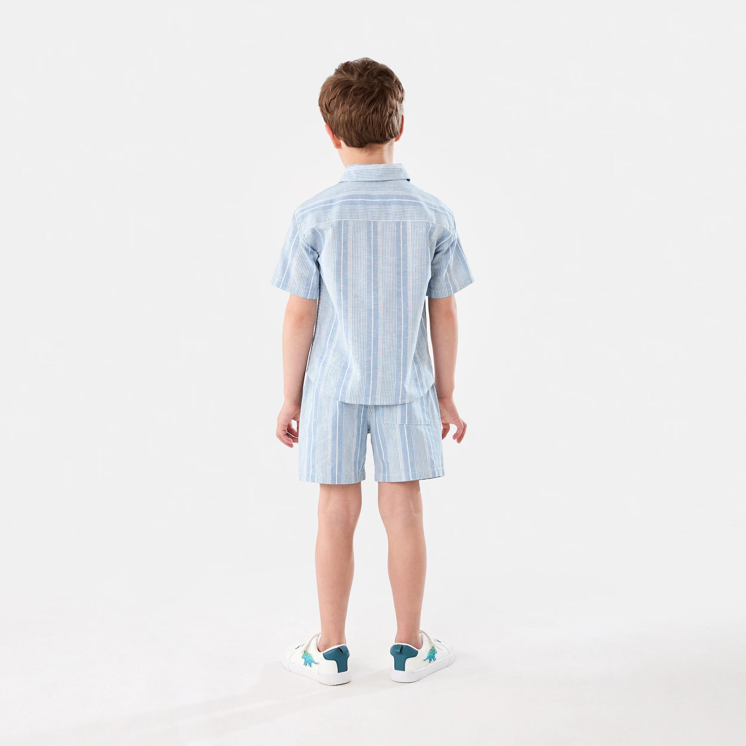 6 Linen Blend Shorts BOYS CC STRIPE, 6 of 6