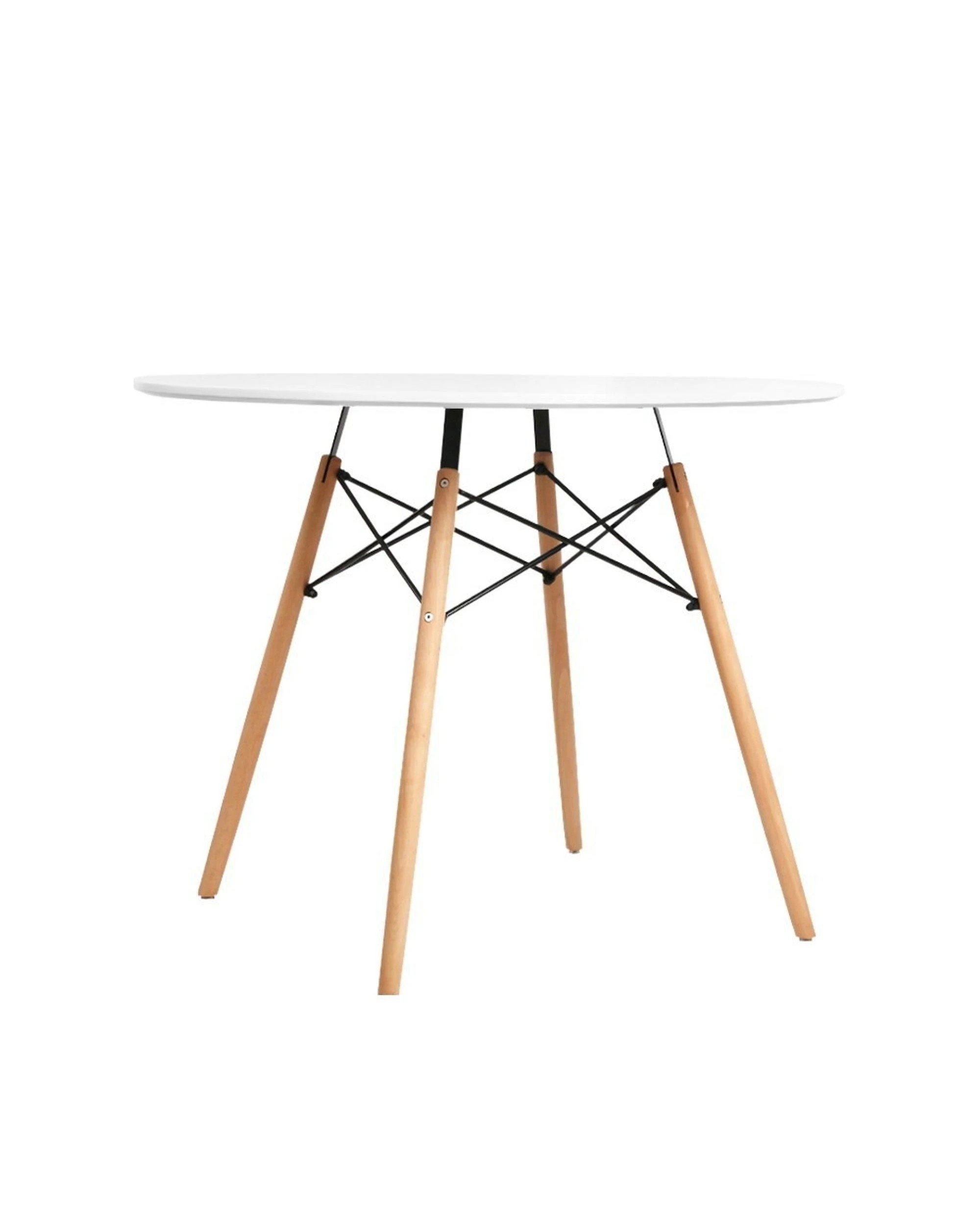 1 Artiss Dining Table Round White 4 Seater 90cm
 - White, 1 of 3