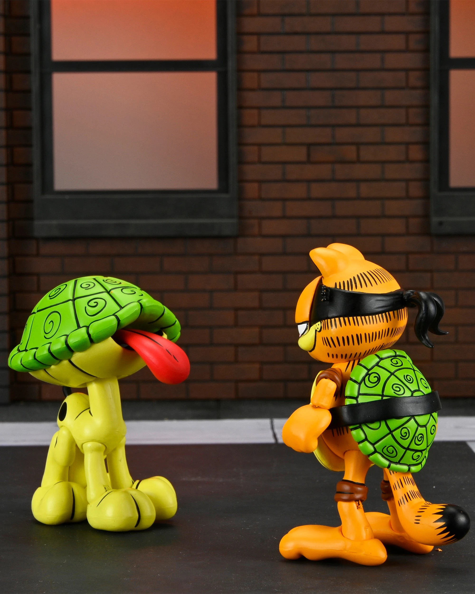 6 NECA TMNT x Garfield 7 - Inch Action Figures - Orange, 6 of 7
