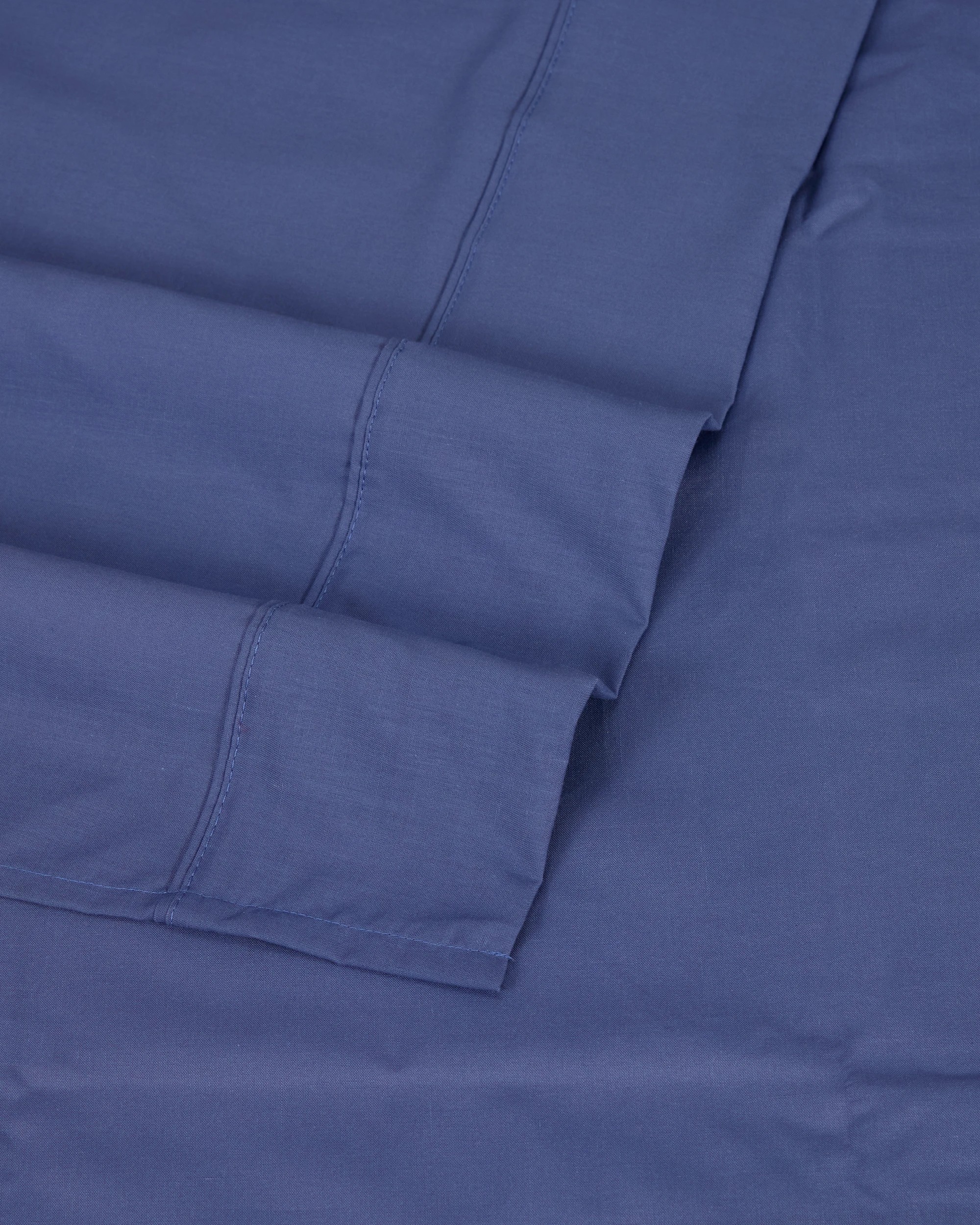 6 180 Thread Count Sheet Set - Double Bed, Mid Blue, 6 of 7