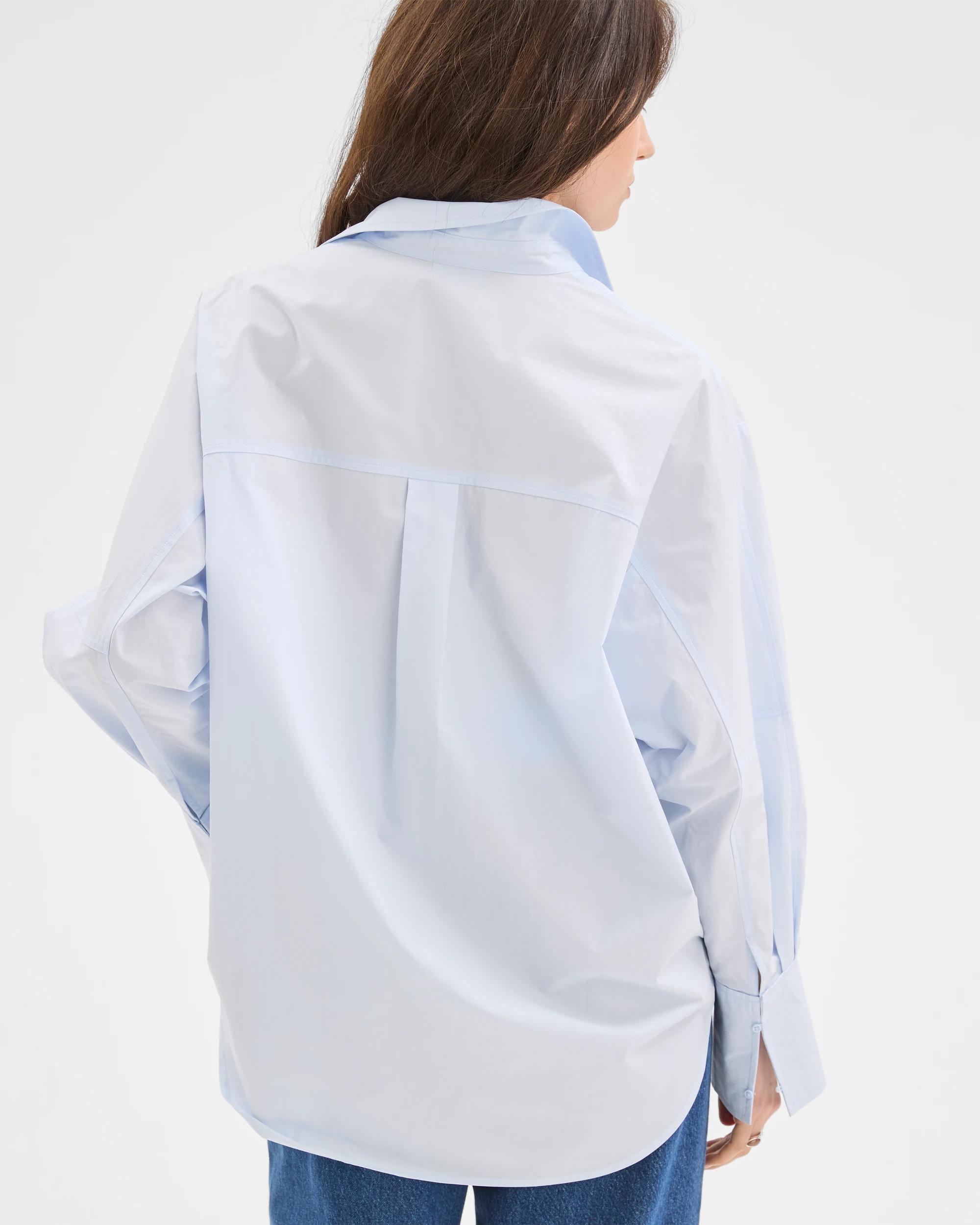 6 Lily Loves Australian Cotton Poplin Shirt GLACIER, 6 of 6