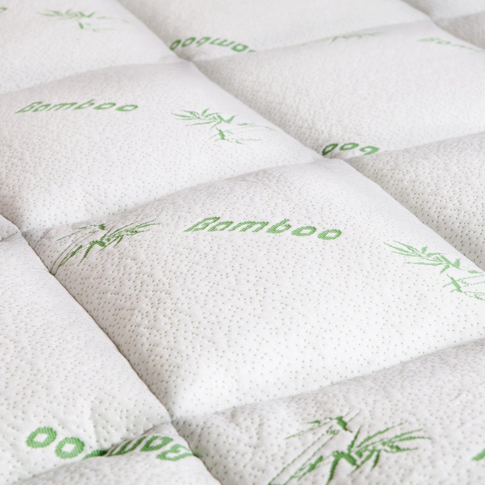 6 Royal Comfort 1000GSM Luxury Bamboo Covered Mattress Topper Ball Fibre Gusset - Single Bed - White - Single Bed - White, 6 of 10