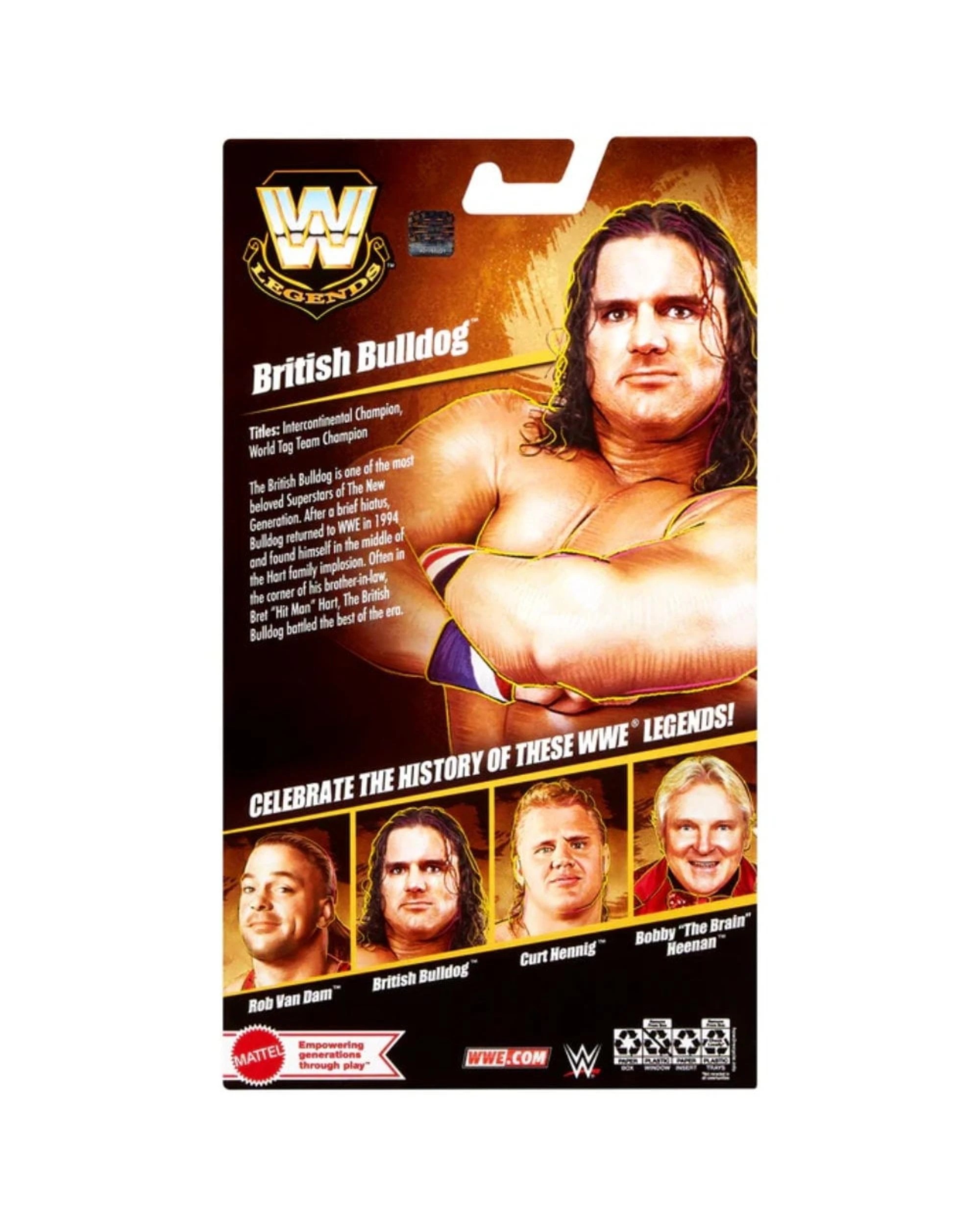 7 WWE Elite Legends Collection Series 29 British Bulldog Action Figure, 7 of 7