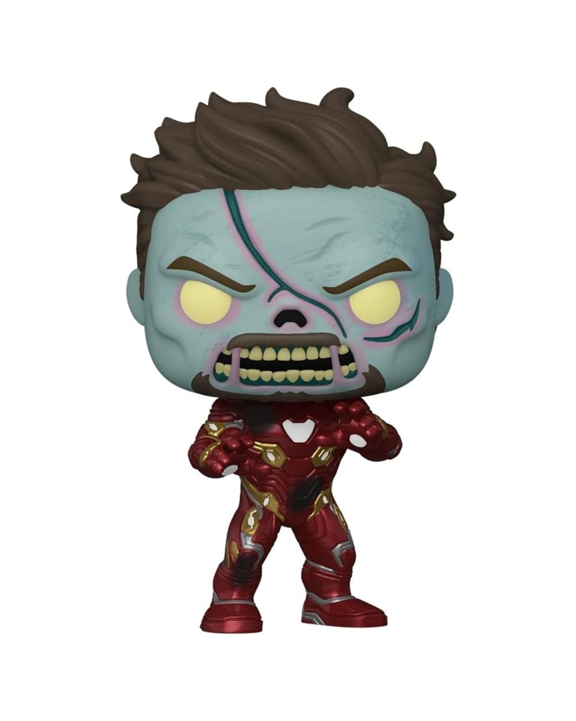 1 Pop Vinyl Figurine What If - Zombie Iron Man Glow Collectible 10cm Vinyl - Multi, 1 of 3