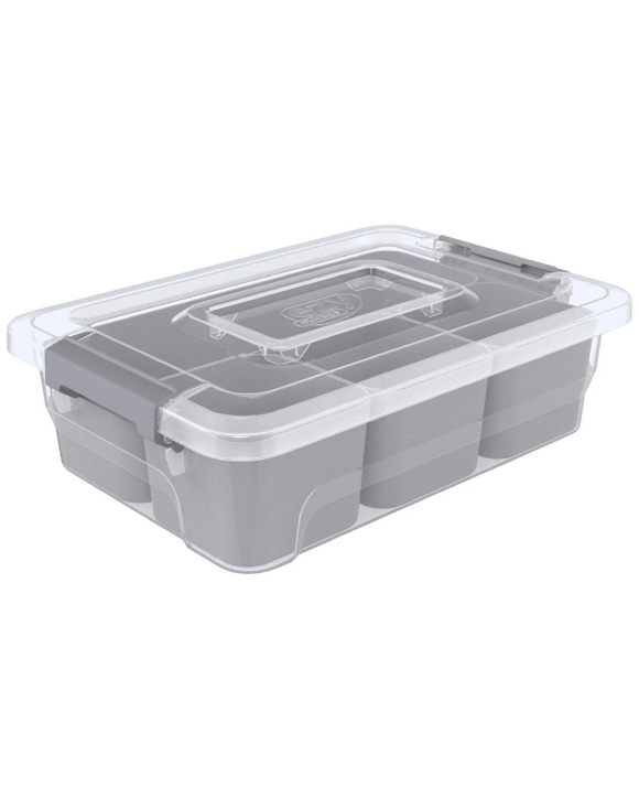 Ezy Storage Sort It 1.5L 4 Compartment Storage Container