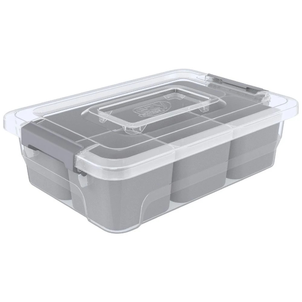 1 Ezy Storage Sort It 1.5L 4 Compartment Storage Container, 1 of 4
