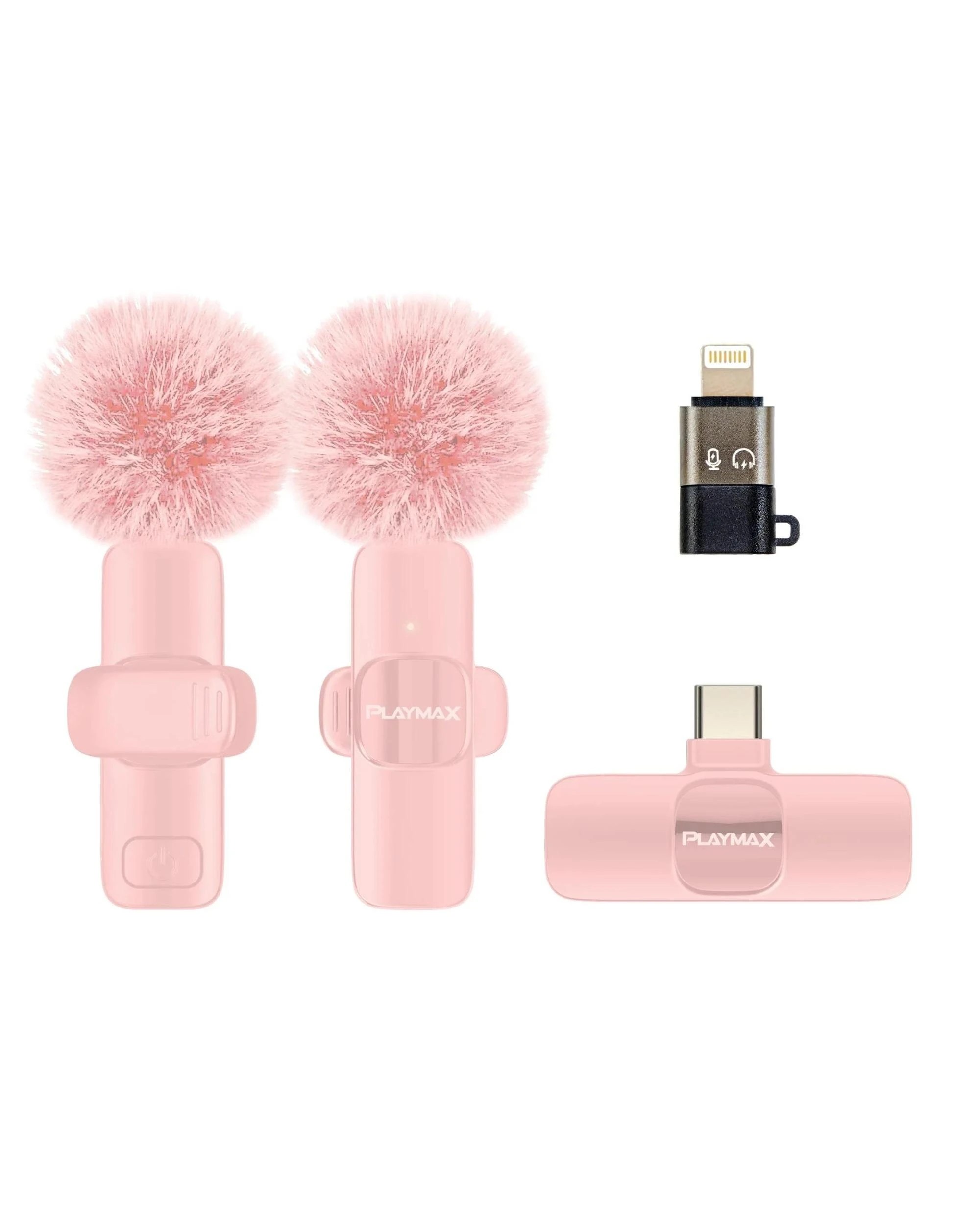 2 Playmax Wireless Streamcast Microphone - Pink, 2 of 4