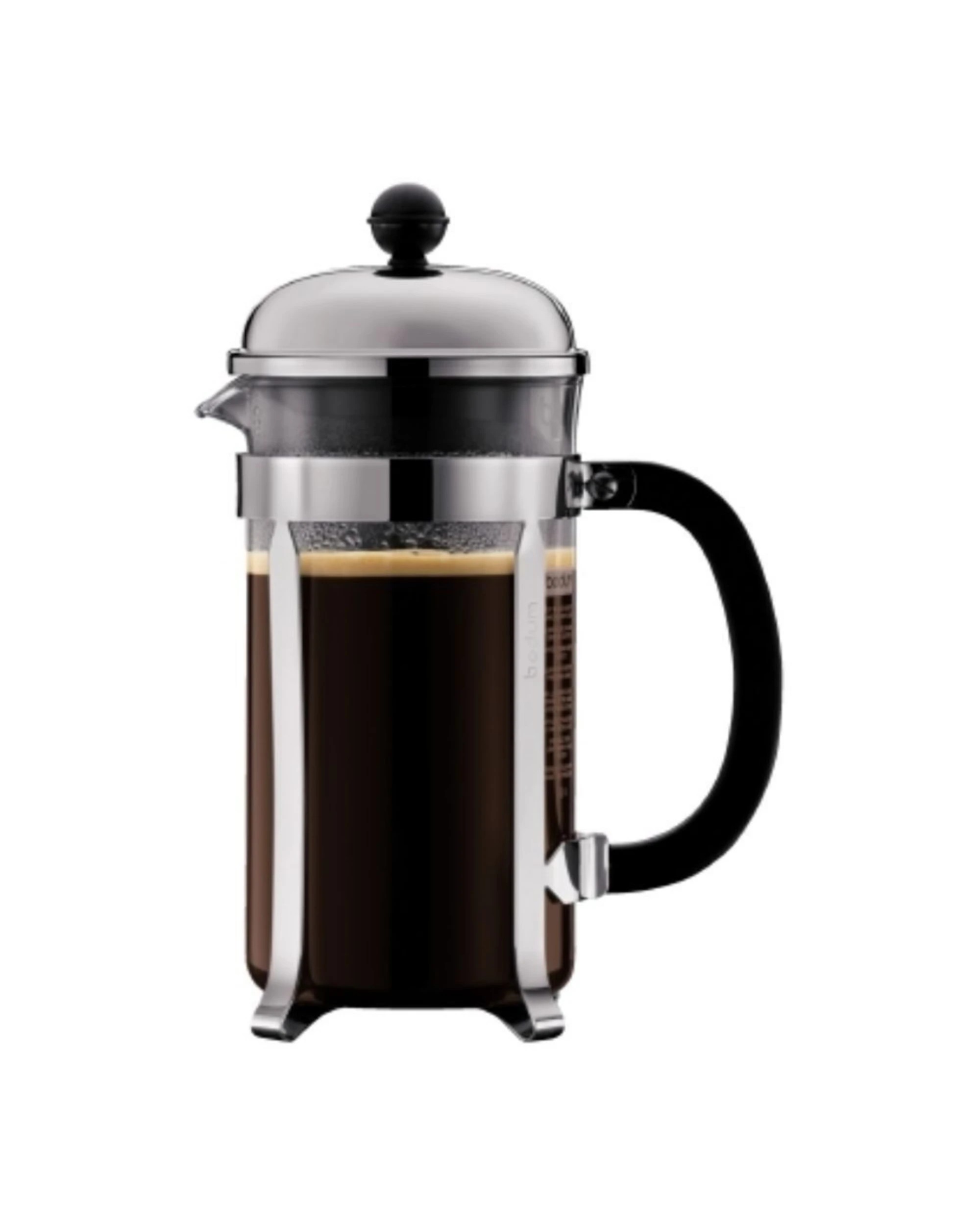 3 Bodum Chambord French Press, 1.0L - 8 Cup Capacity - Silver, 3 of 4