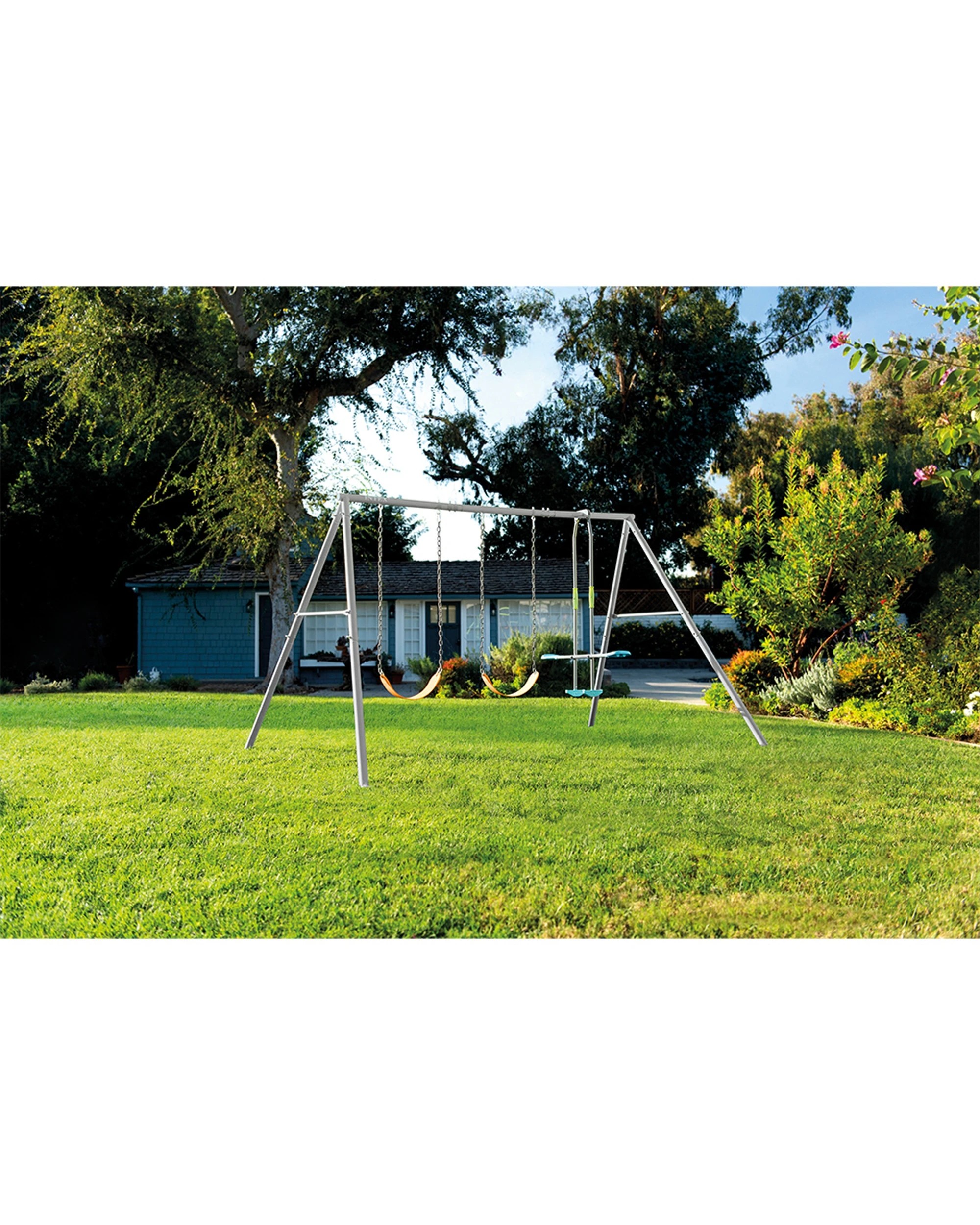 5 Intex Swing And Glide Three Feature Steel Backyard Swing Set, 5 of 6