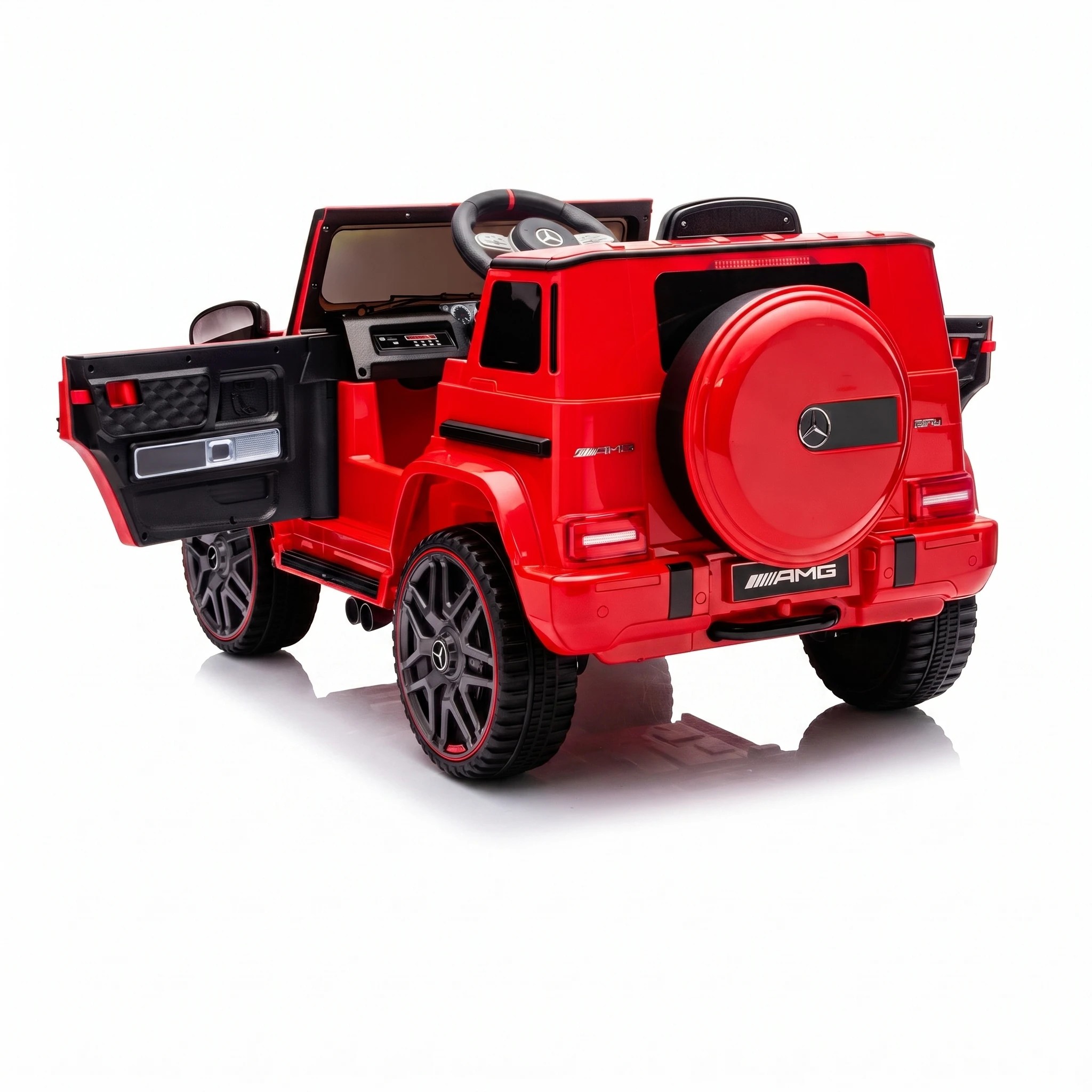 5 Mercedes-Benz 12V Kids Electric Ride On Car G63 Toy Cars Remote Control Horn Music - Red, 5 of 6