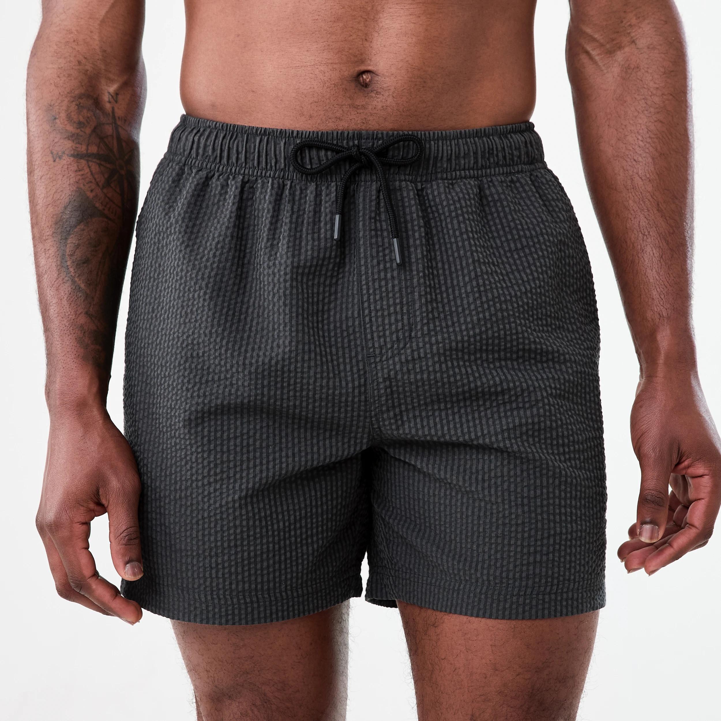 1 Seersucker Boardshorts Blk Strp, 1 of 6