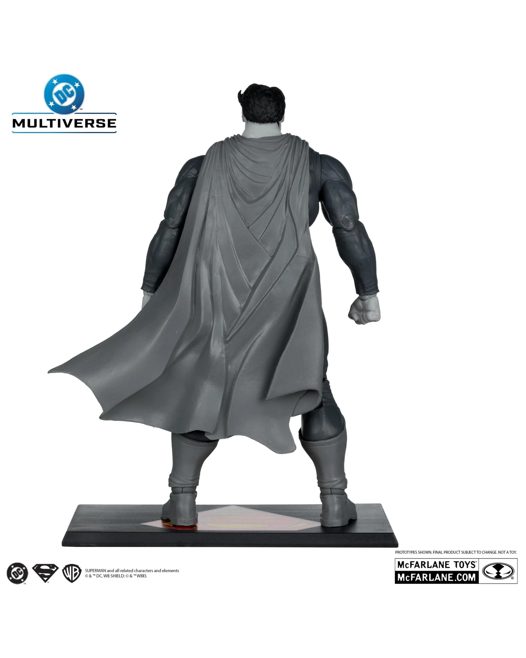 6 DC Multiverse Gold Label Superman Dark Knight Returns Black and White Accent Edition 7 inch Action Figure, 6 of 10