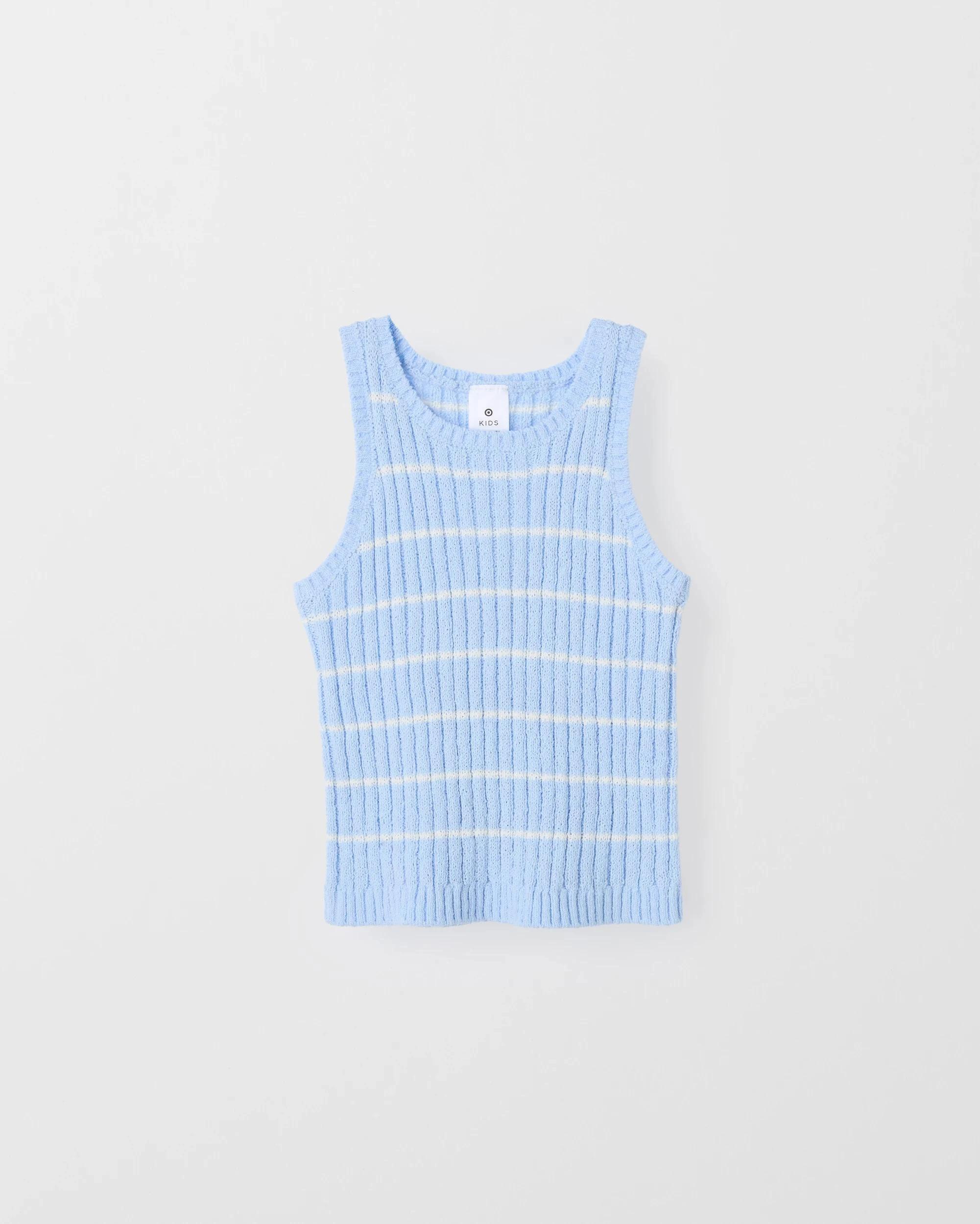 5 Target Australian Cotton Blend Younger Girls Knit Tank BLUE / STRIPE, 5 of 6