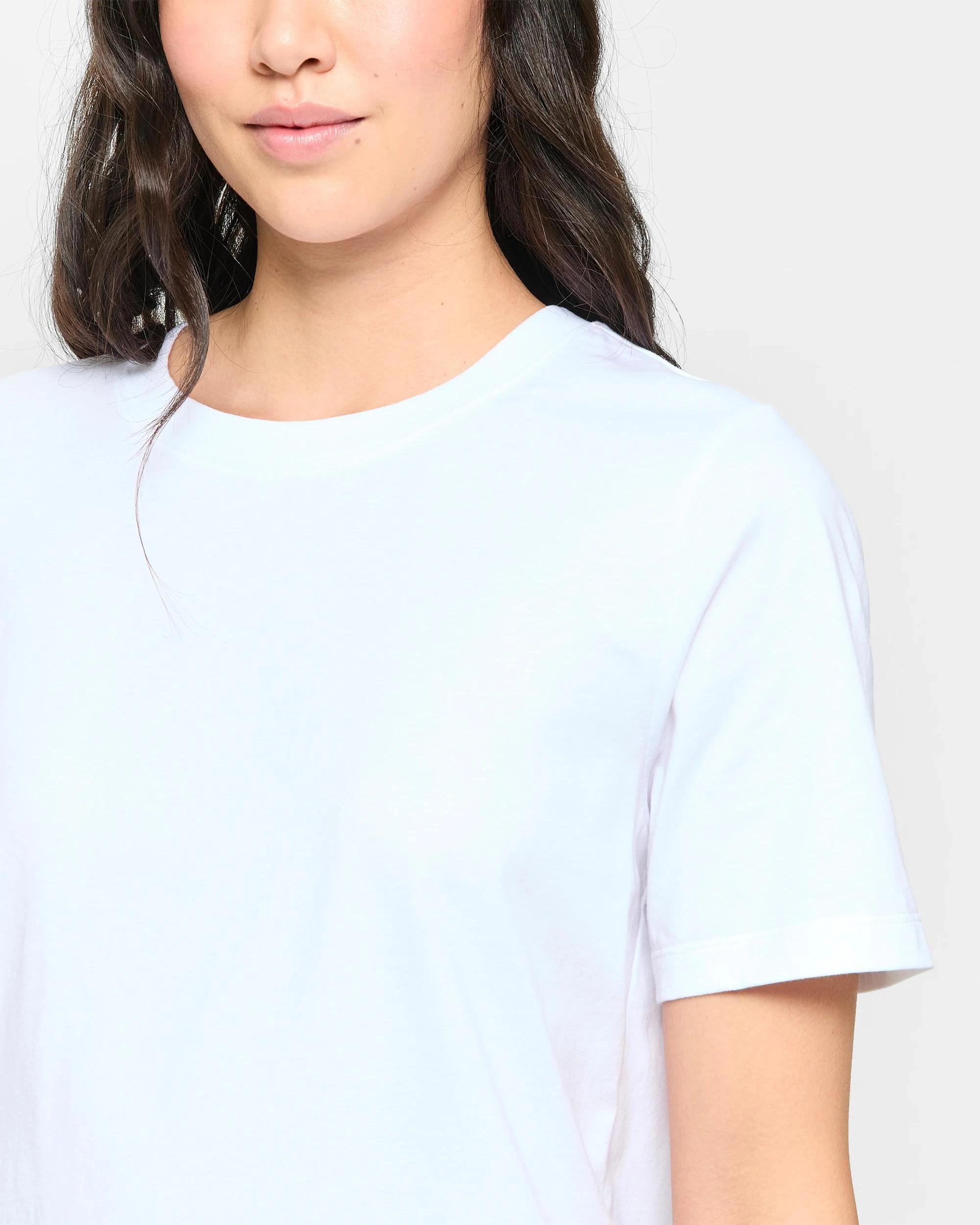 5 Target Woman Australian Cotton Classic T-Shirt WHITE, 5 of 5