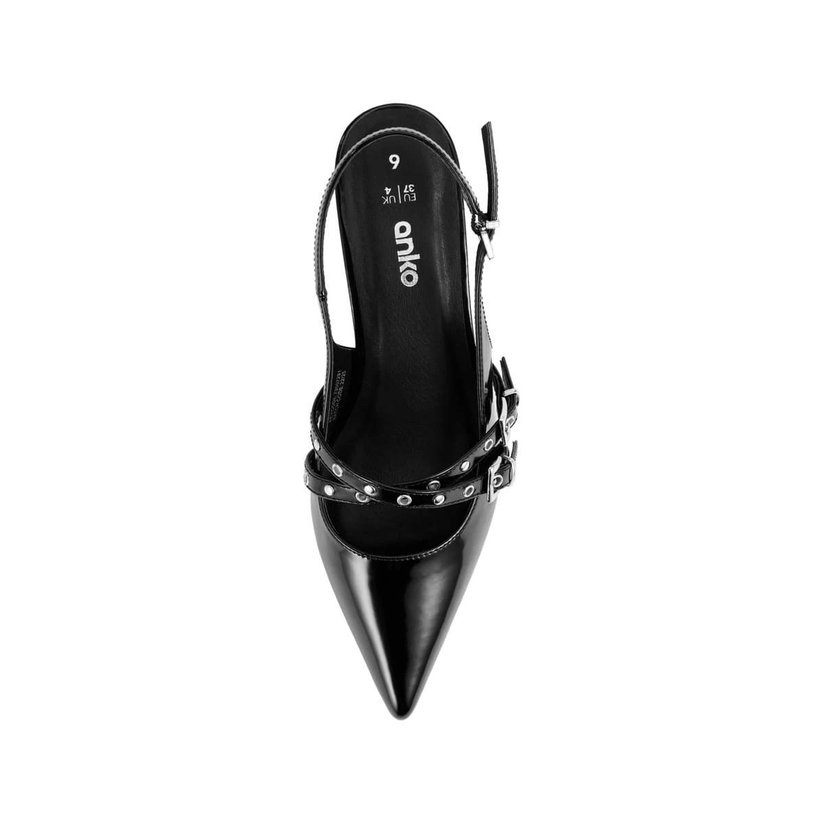 3 Strappy Kitten Heels BLACK, 3 of 5