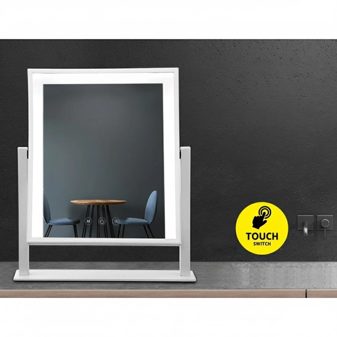 5 Embellir Makeup Mirror 30x40cm Hollywood Vanity with LED Light Rotation - Multi, 5 of 7