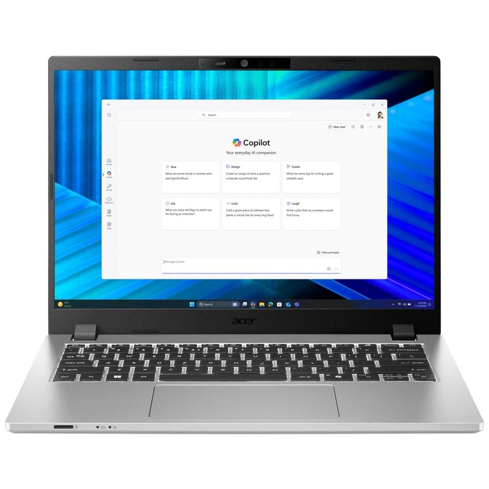 1 Acer 14" TravelMate P2 Core Ultra 7 16/512GB Laptop, 1 of 8