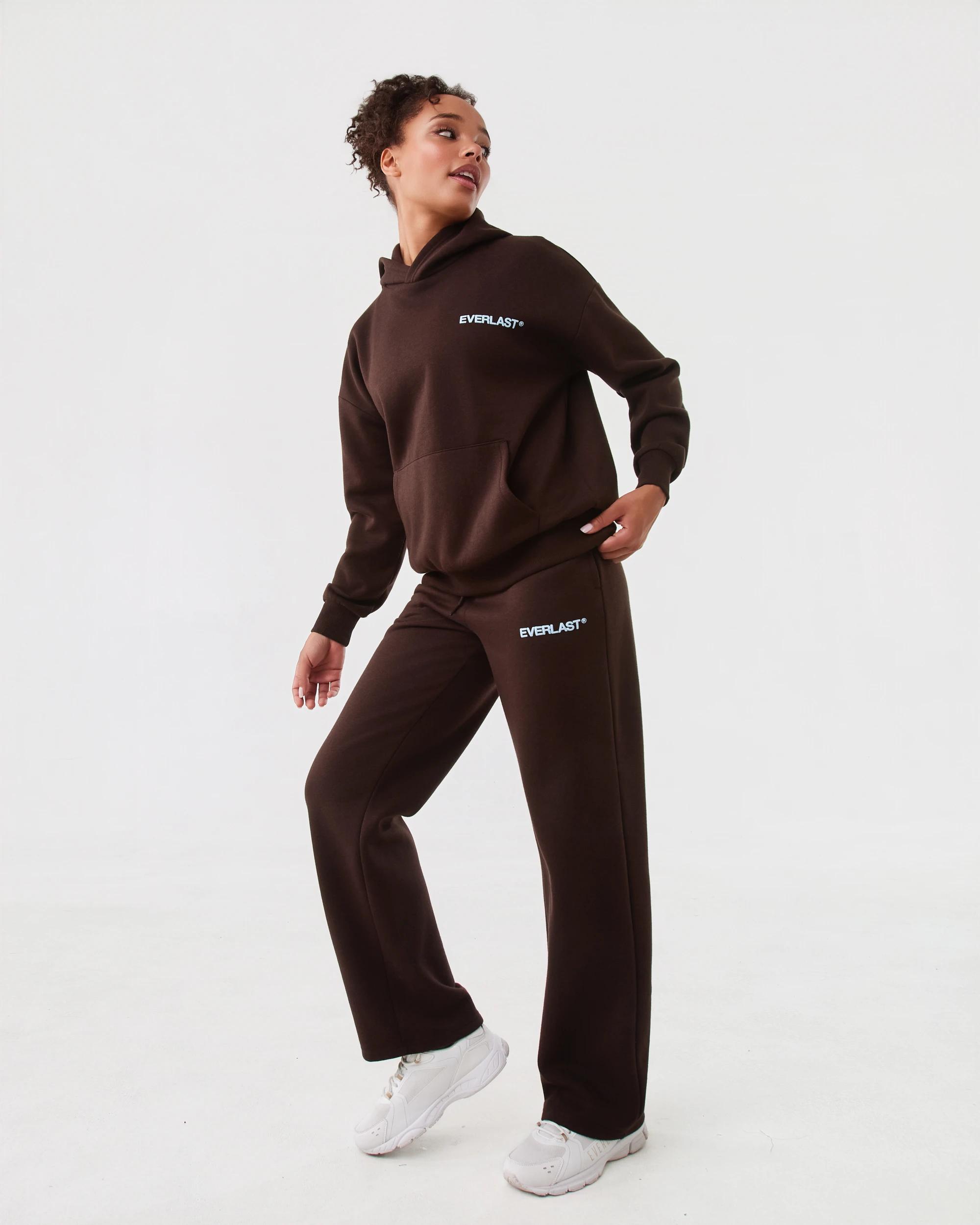 3 Everlast Womens Straight Leg Sweatpants Coffee, 3 of 6