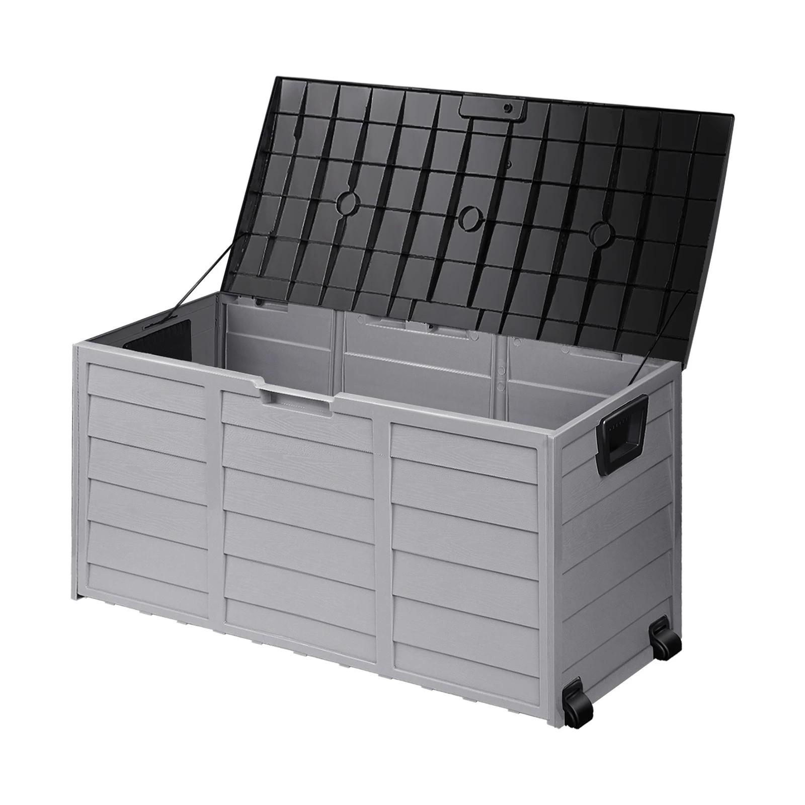 1 Livsip Outdoor Storage Box 290L Garden Container Lockable Waterproof Tool Chest - Multi, 1 of 9