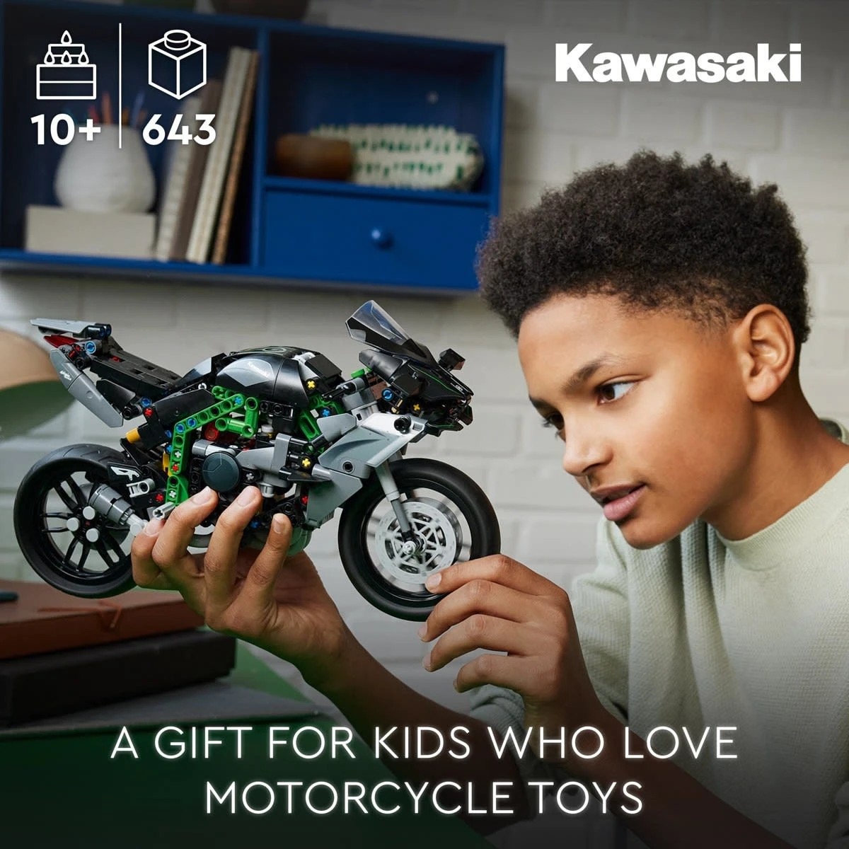 8 LEGO Technic Kawasaki Ninja H2R Motorcycle 42170, 8 of 10