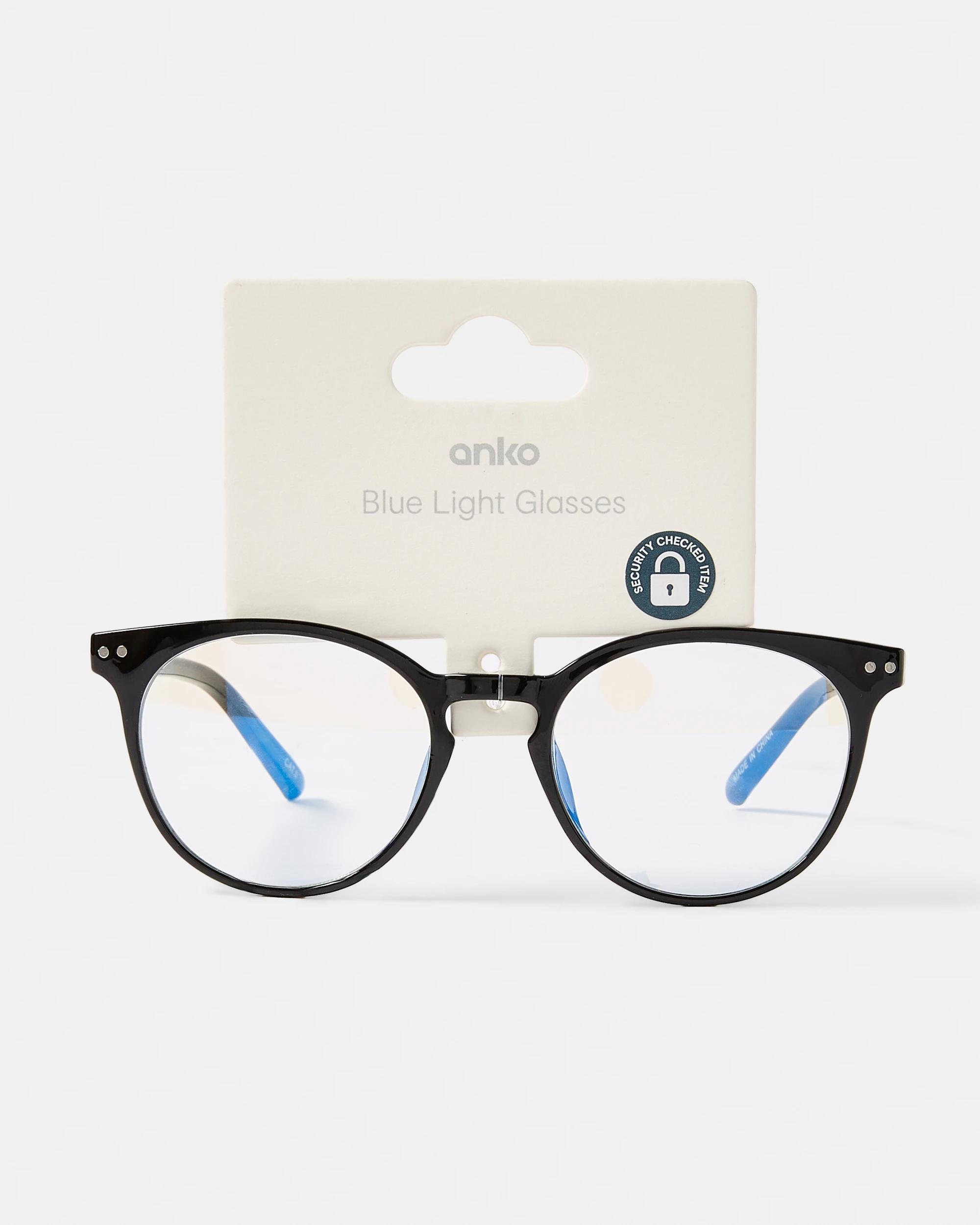 6 Round Blue Light Glasses Black, 6 of 6