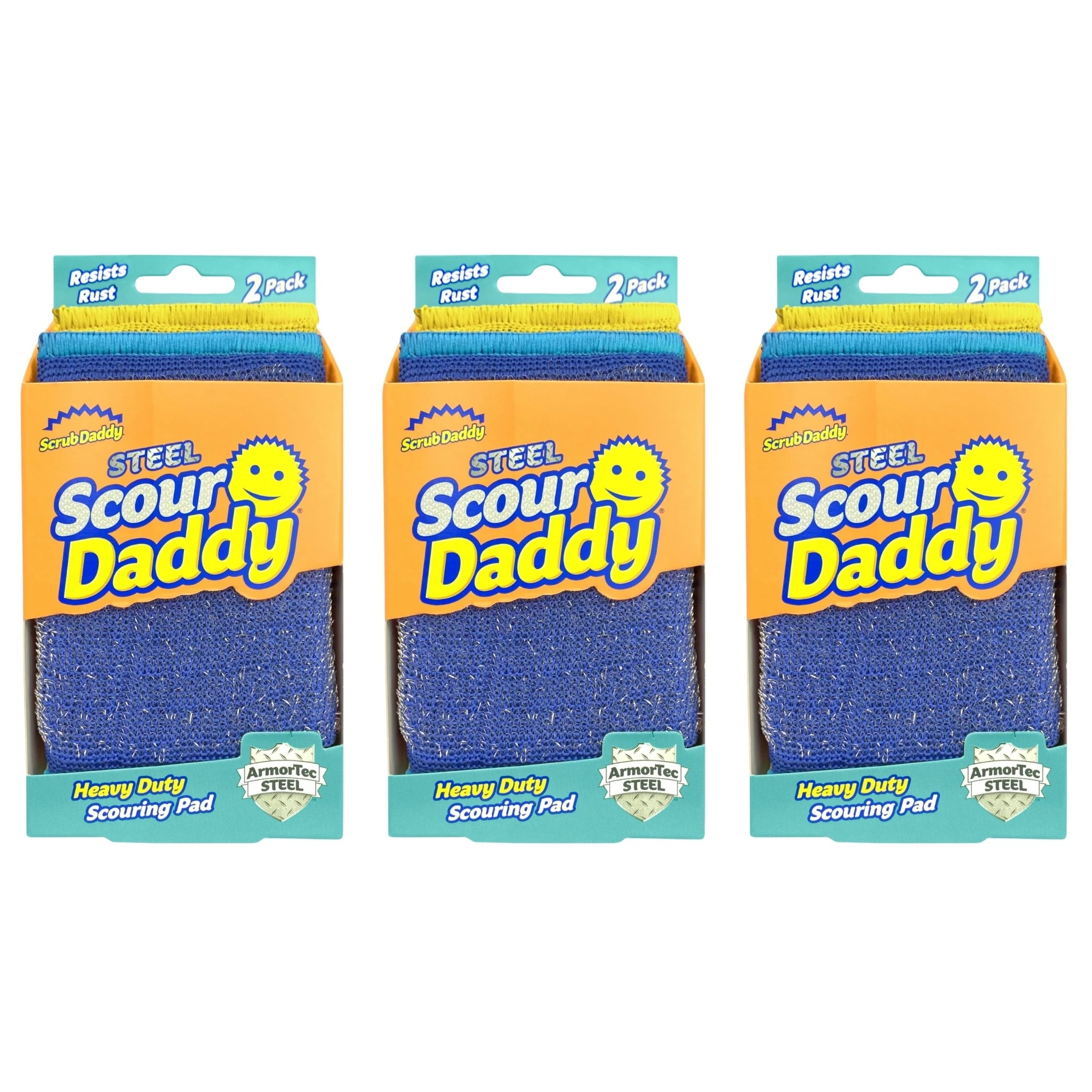 1 Scrub Daddy Scour Daddy Steel 2Pk X3, 1 of 1