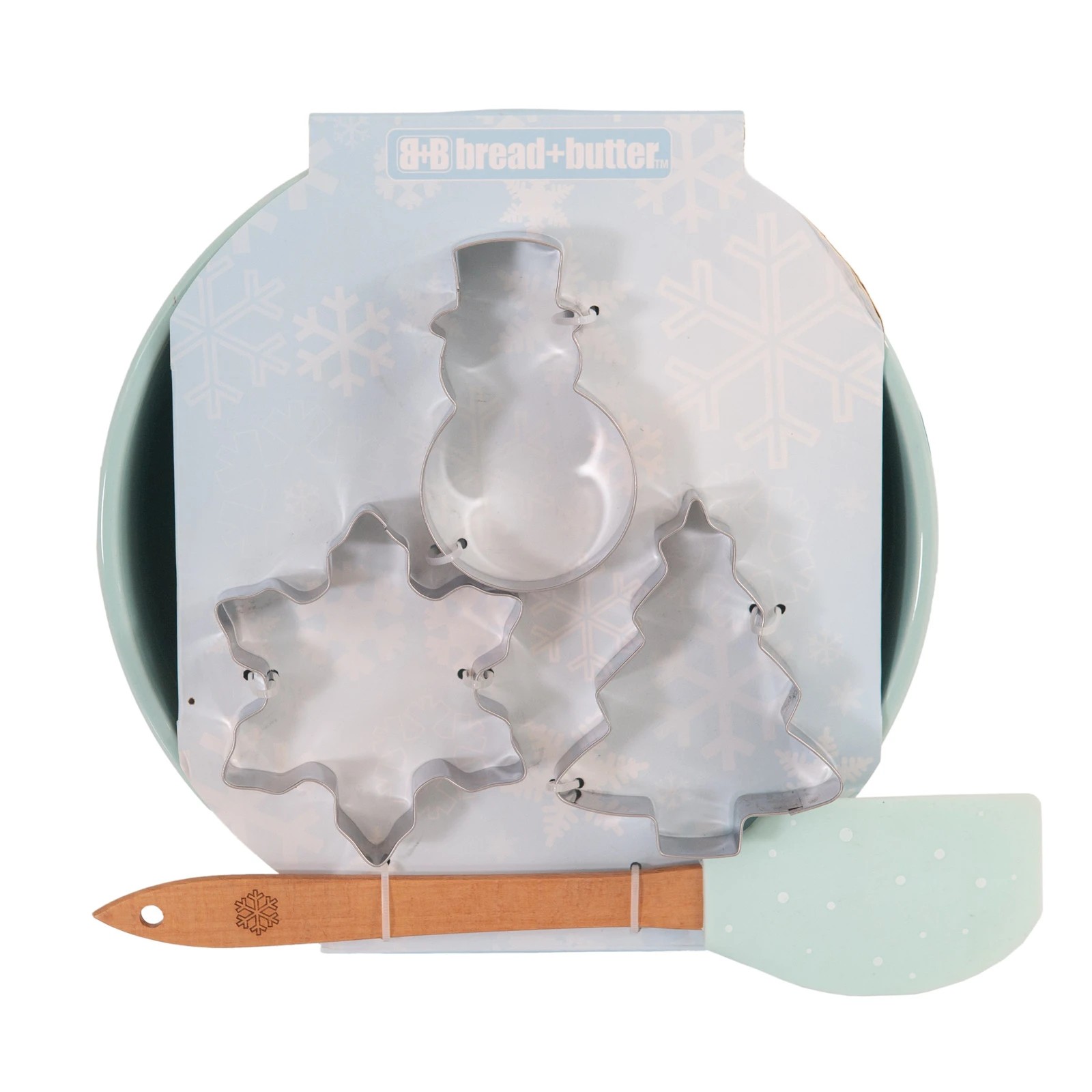 4 Bread and Butter Electroplate Icy Snowflake Mini Mix Bowl Set - Blue, 4 of 4