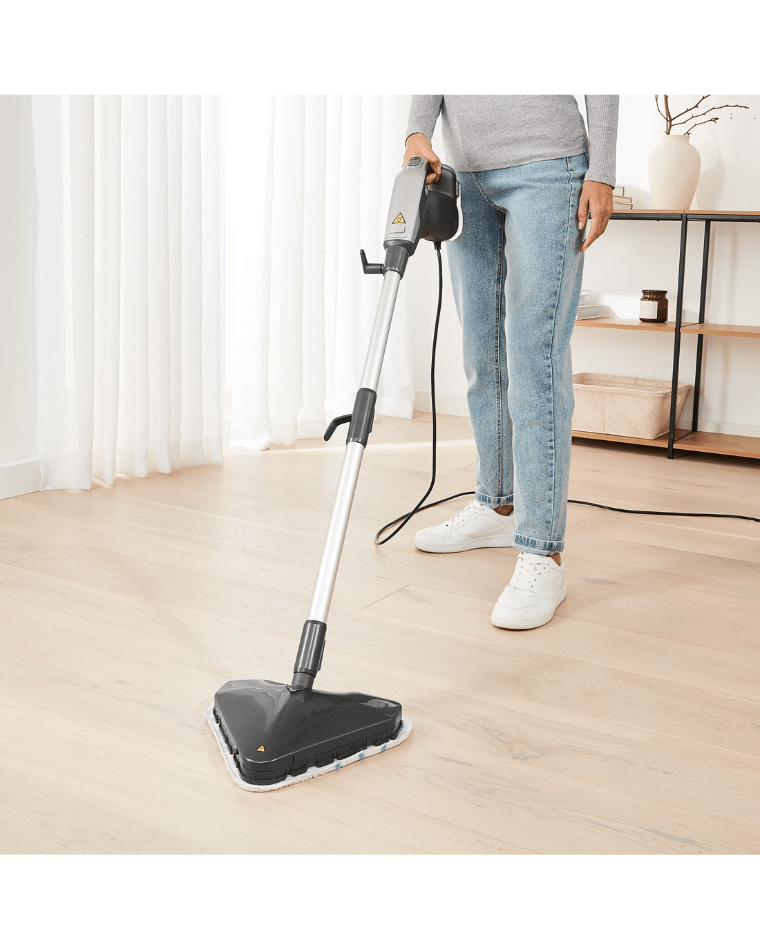 7 2-in-1 Floor & Hand Steamer - Grey and Black, 7 of 10