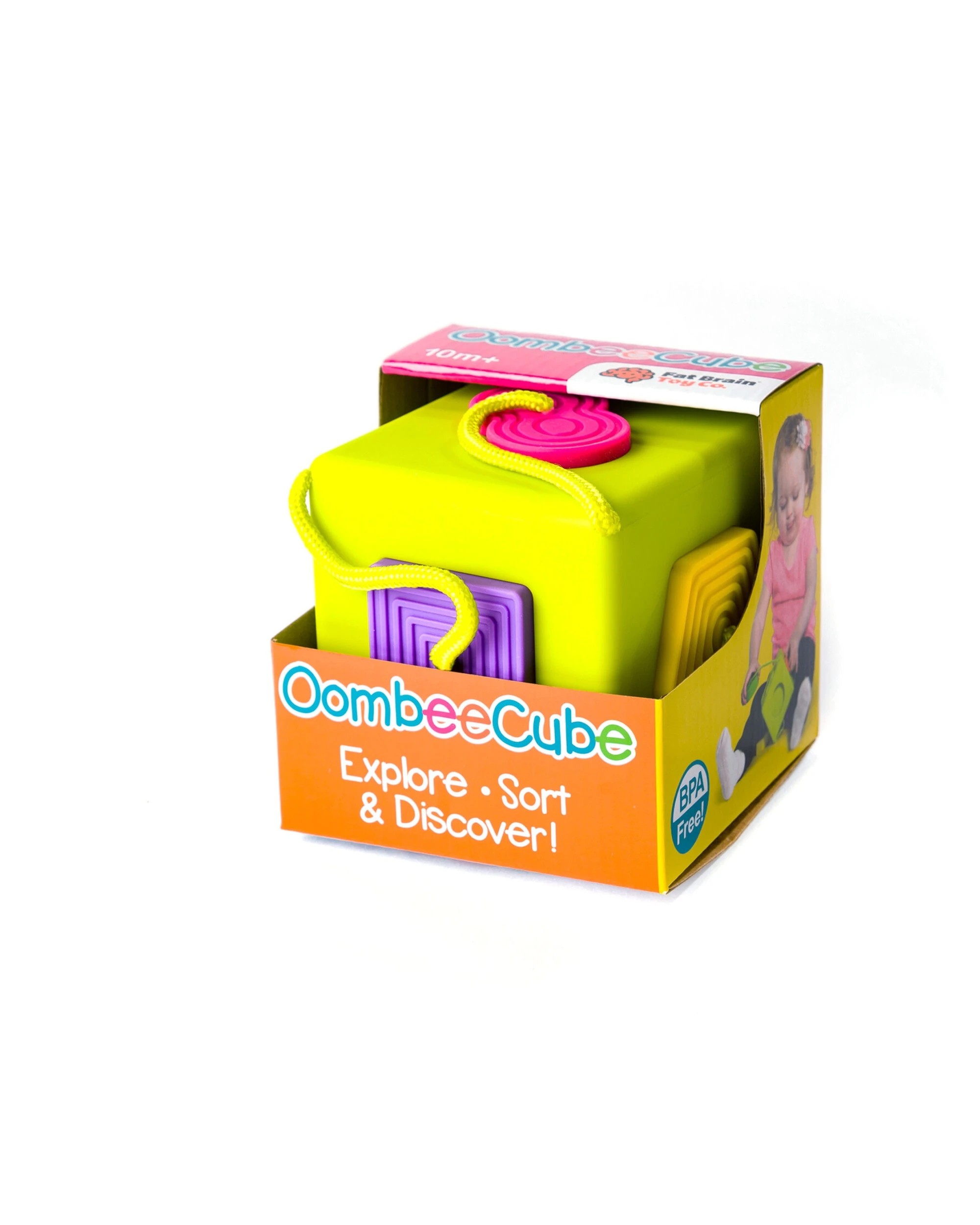 2 Fat Brain Toy Co OombeeCube Shape Sorting Cube - Multi, 2 of 8