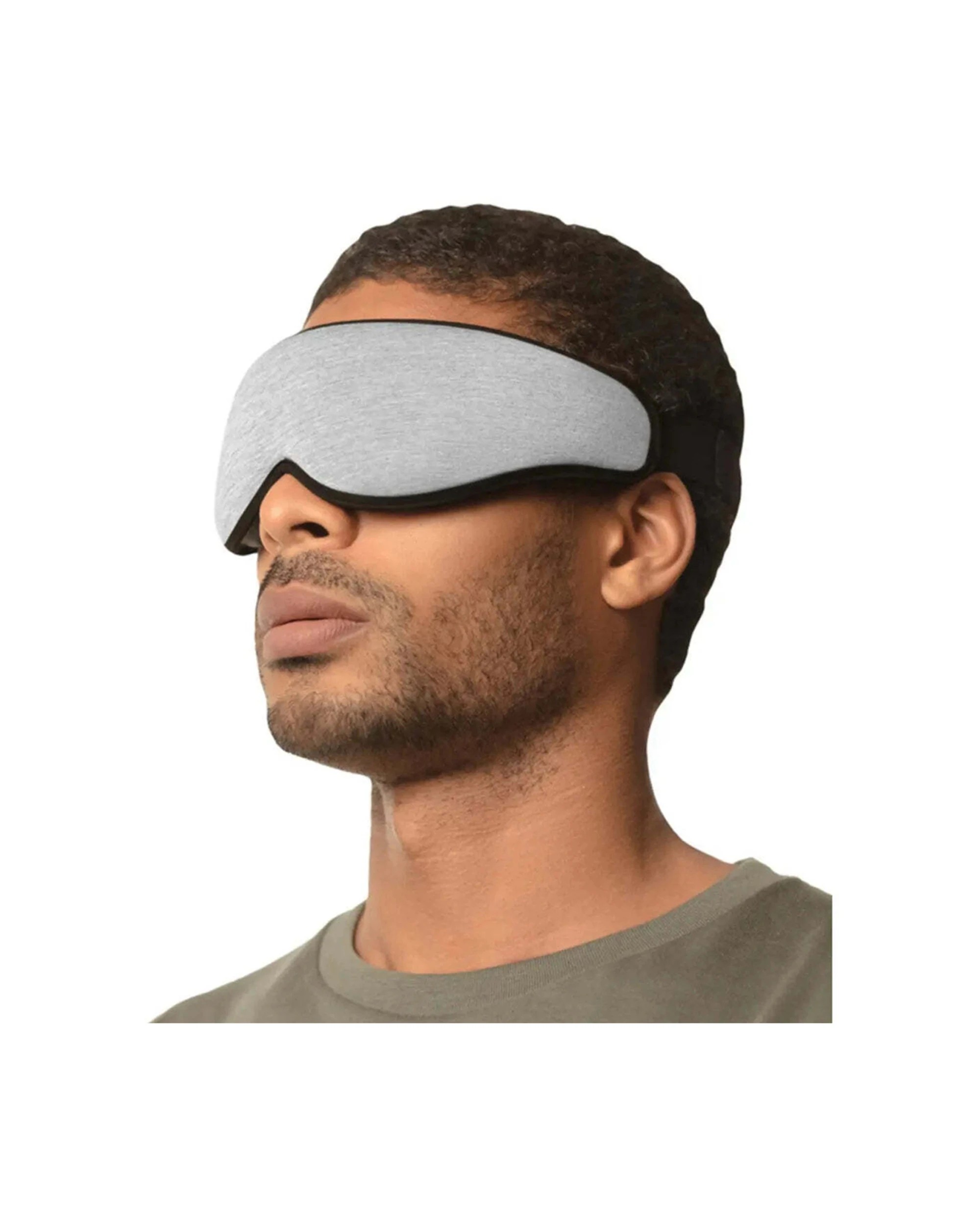 2 Ostrich Pillow Eye Mask Midnight Ergonomic 3D Design 100 Percent Blackout Sleep Aid - Grey, 2 of 5