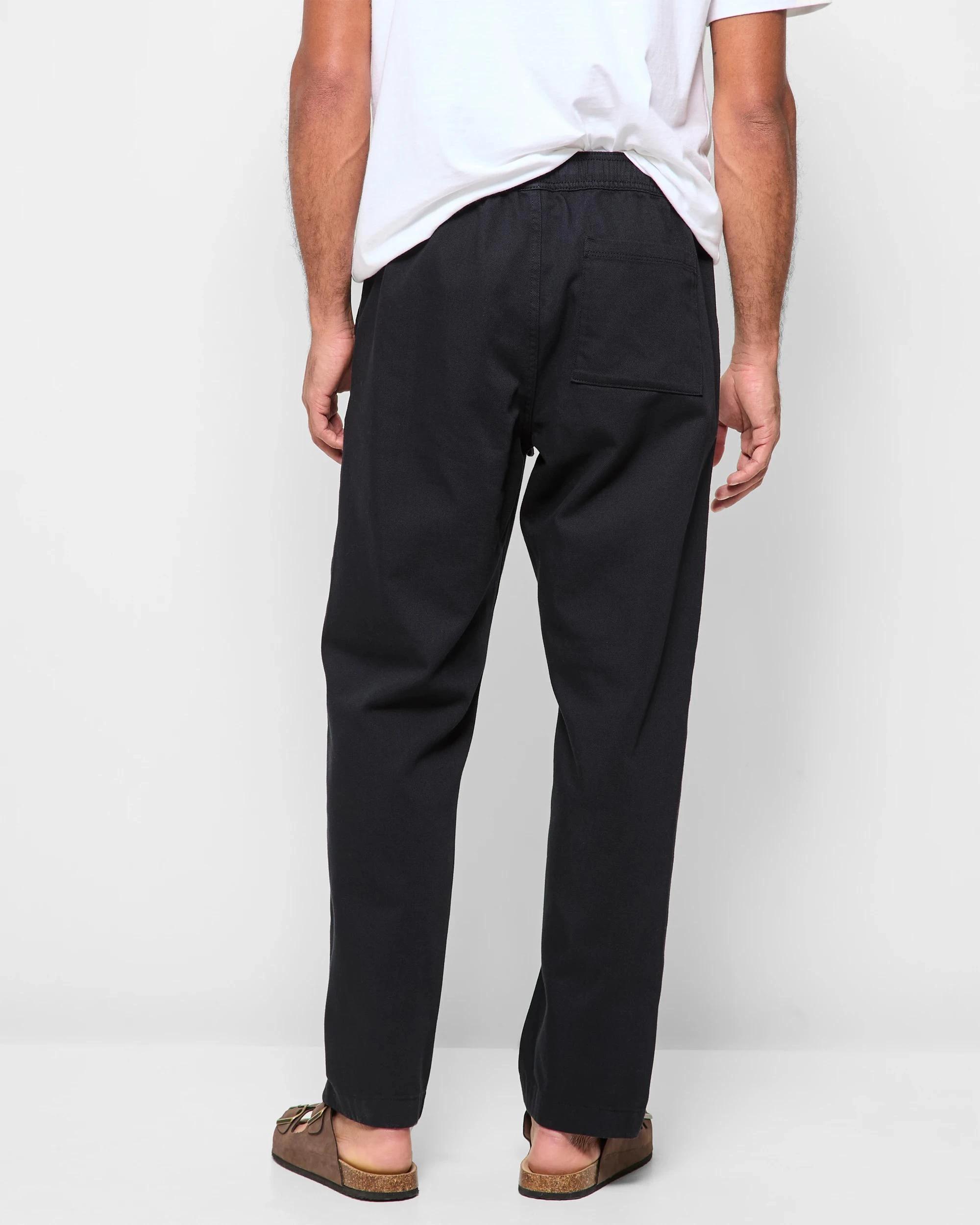 4 Target Australian Cotton Relaxed Twill Pants BLACK, 4 of 5