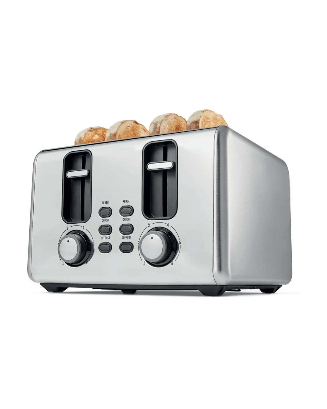 1 4 Slice Stainless Steel Toaster, 1 of 10