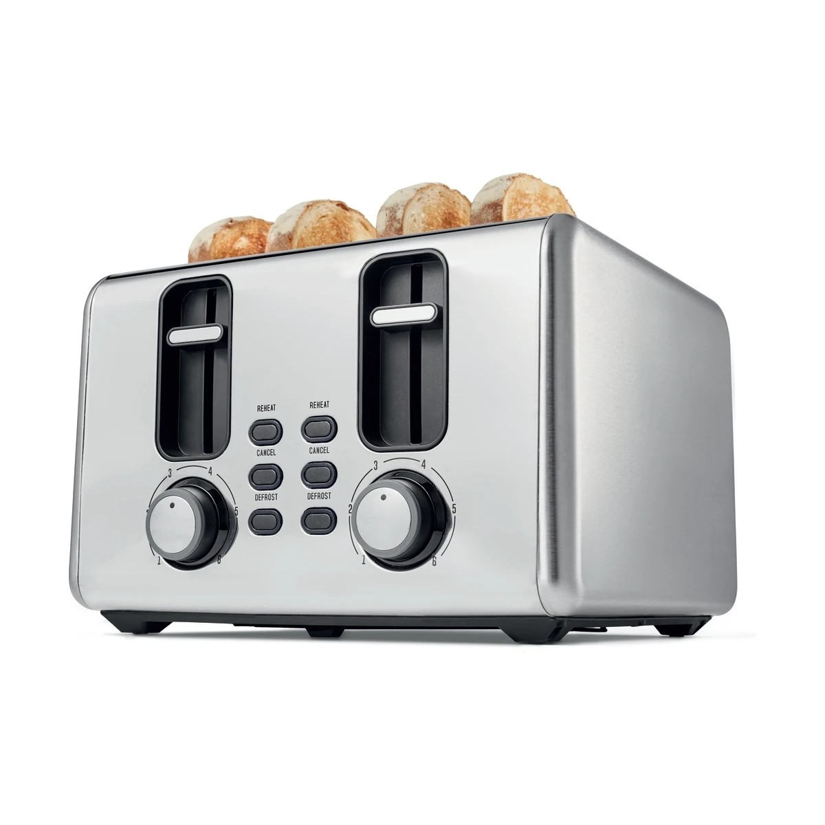 1 4 Slice Stainless Steel Toaster, 1 of 10