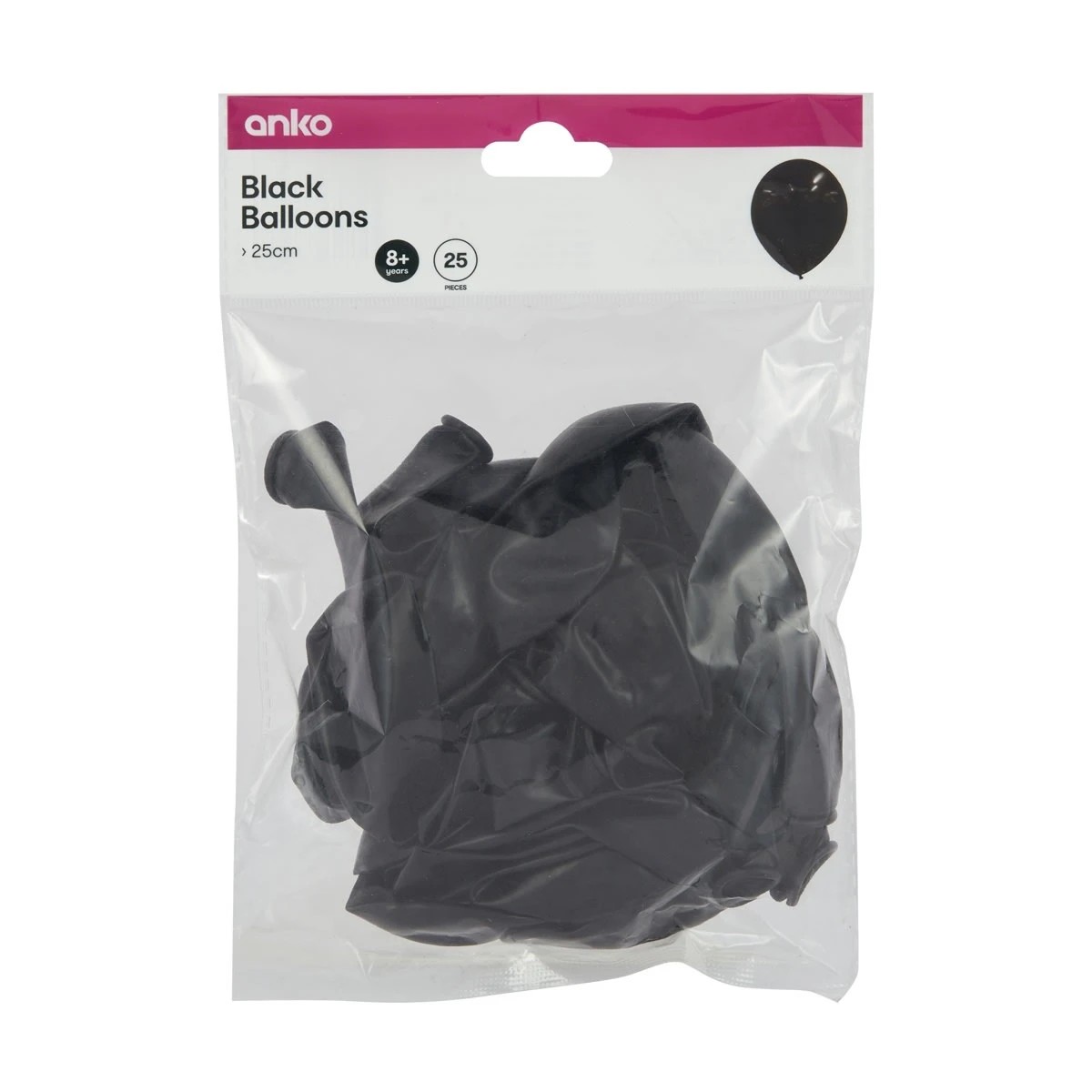 3 25 Piece Balloons - Black, 3 of 3
