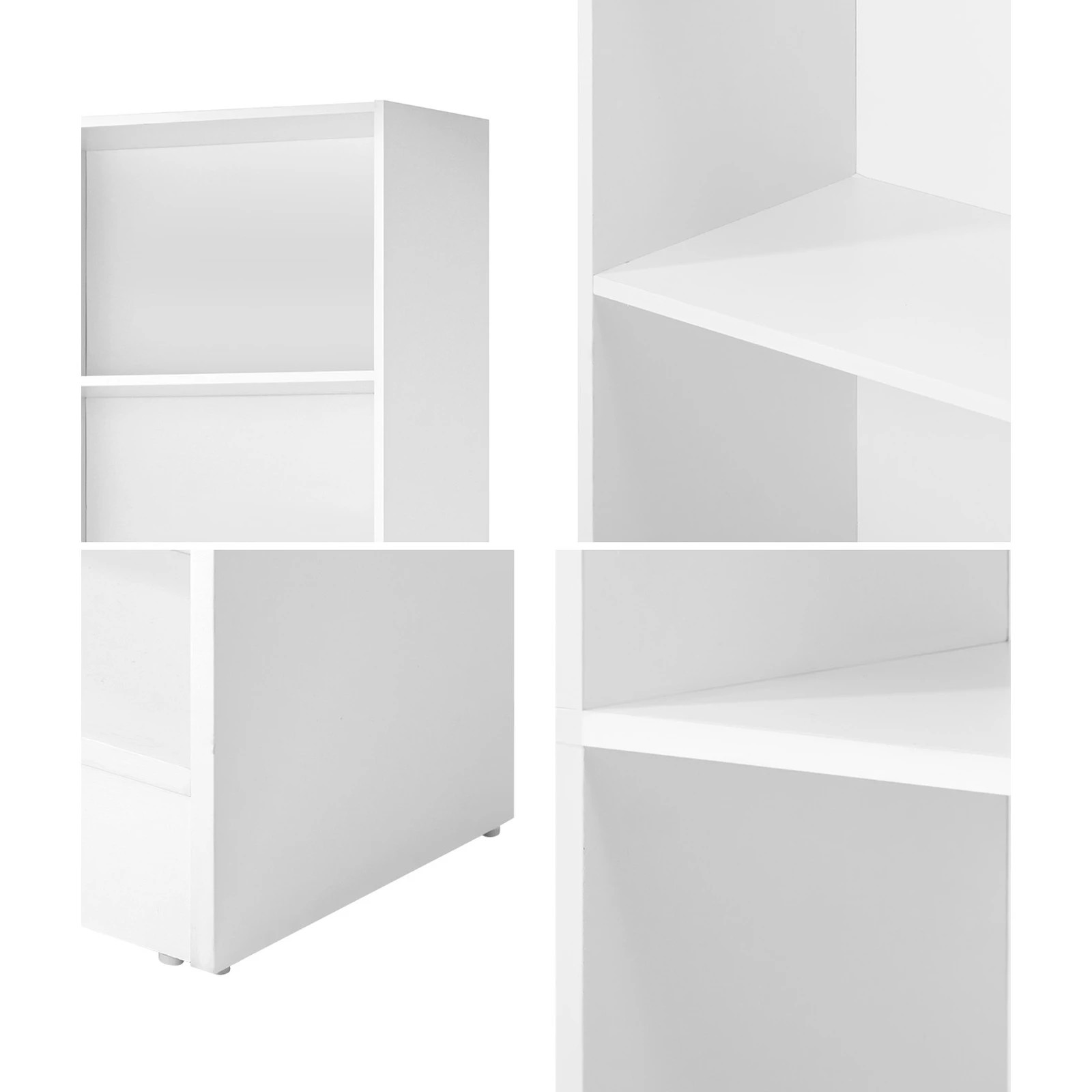4 Oikiture Bookshelf Bookcase Display Shelves 5-tier Storage Stand Rack
 - White, 4 of 9