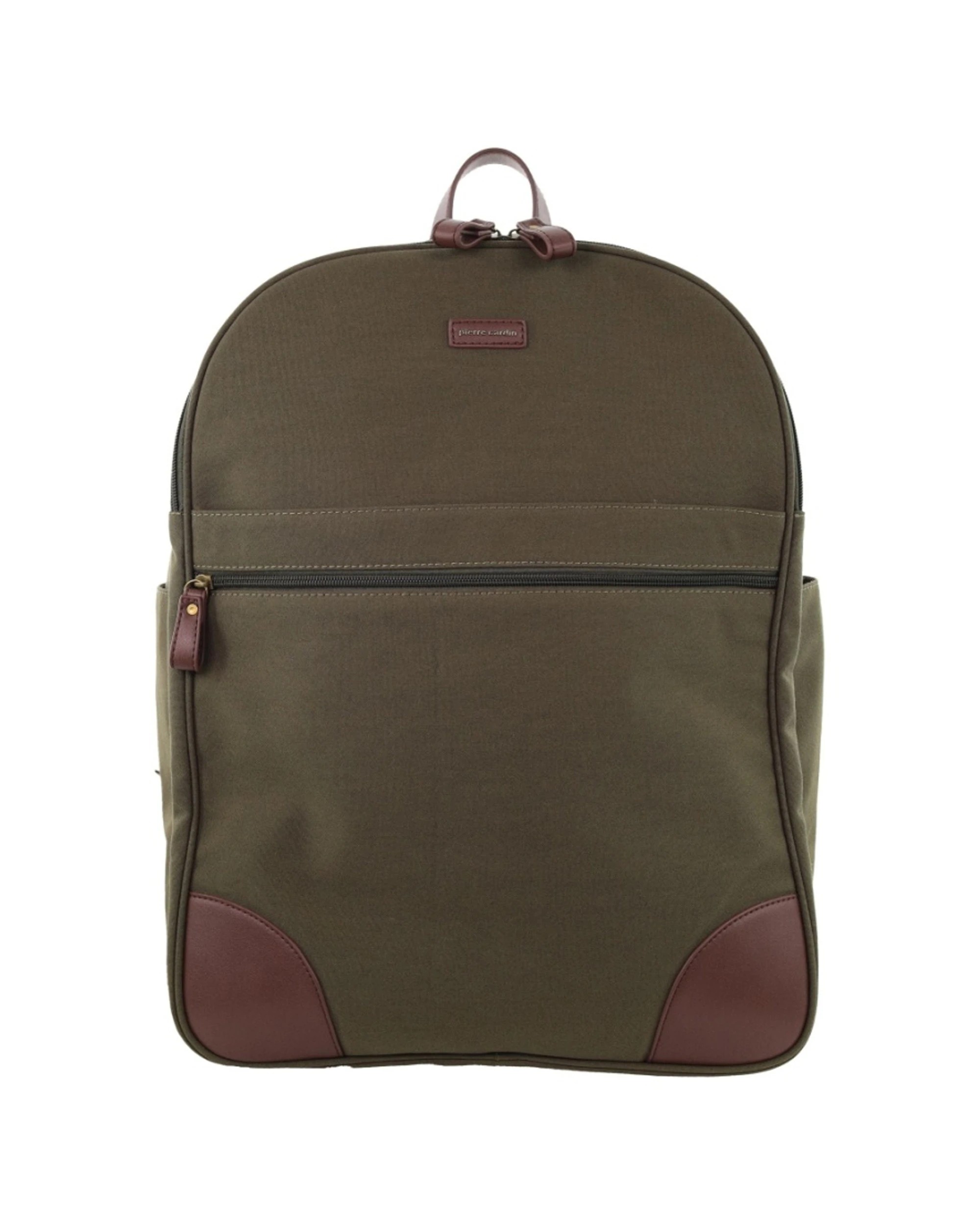 3 Pierre Cardin Men's Nomad Canvas Backpack With Adjustable Straps 35x22x45cm - Brown, 3 of 4