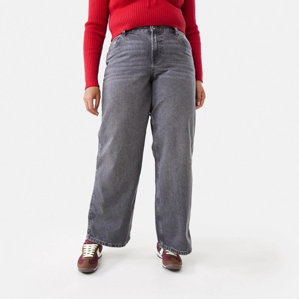 3 Straight Leg Stud Jeans Grey Wash, 3 of 9