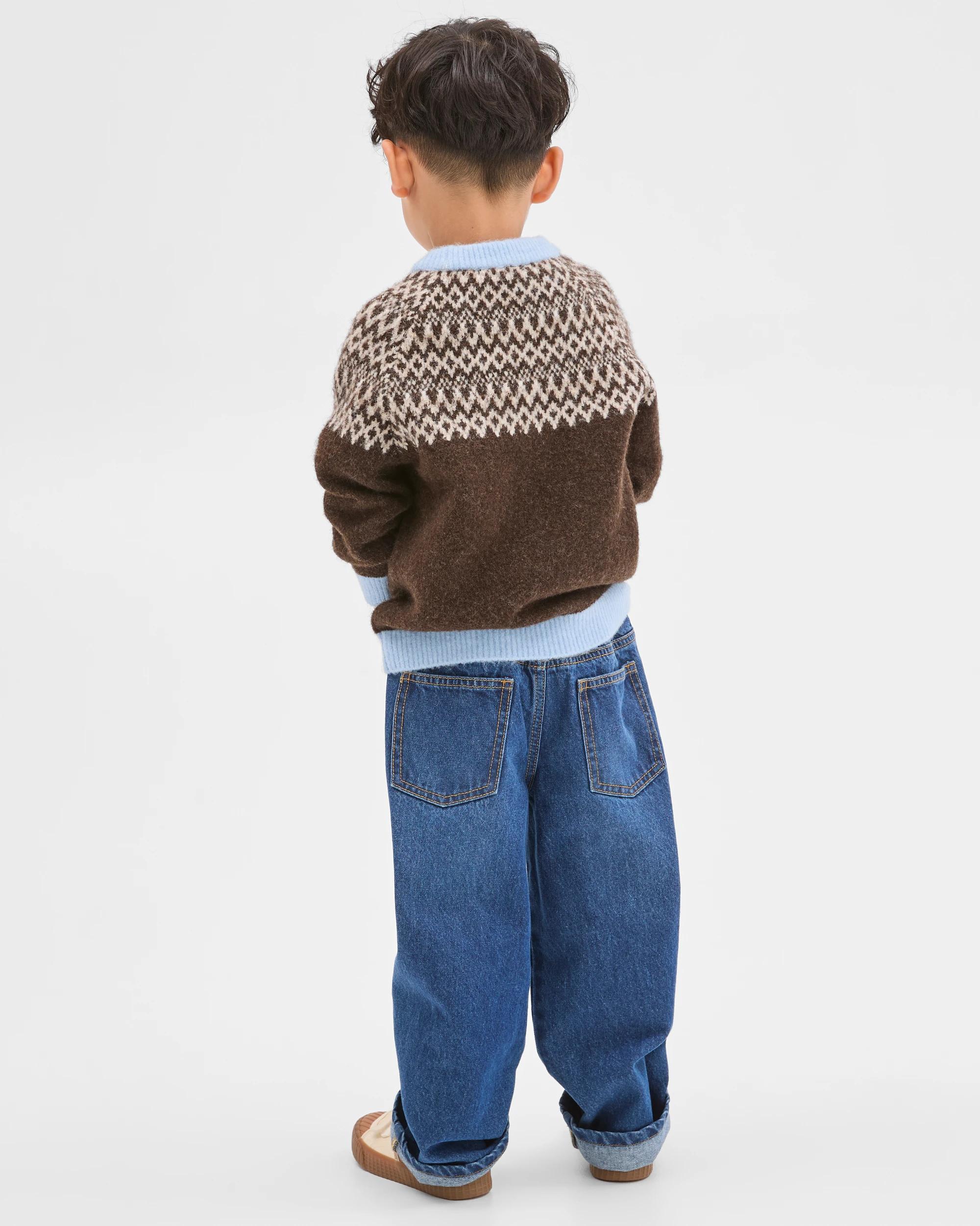 4 Target Kids Fairisle Knit Crew Neck Jumper BROWN, 4 of 6