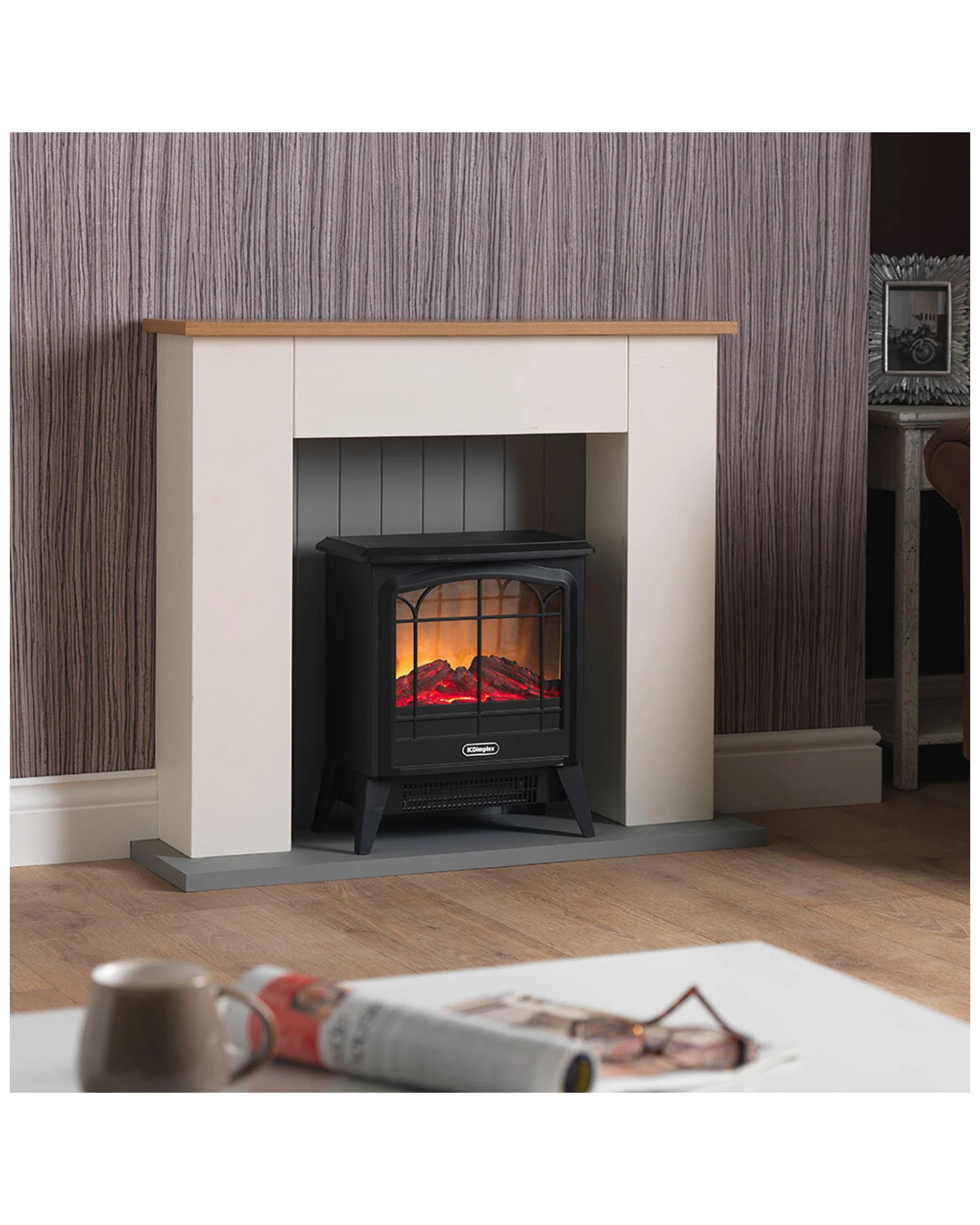 5 Dimplex Mcfstv12 1.2kw Optiflame Led Electric/portable Microstove Fire Heater - Black, 5 of 8