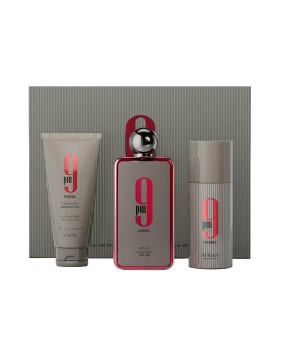Afnan 9PM Rebel 3 Piece 100ml Eau De Parfum