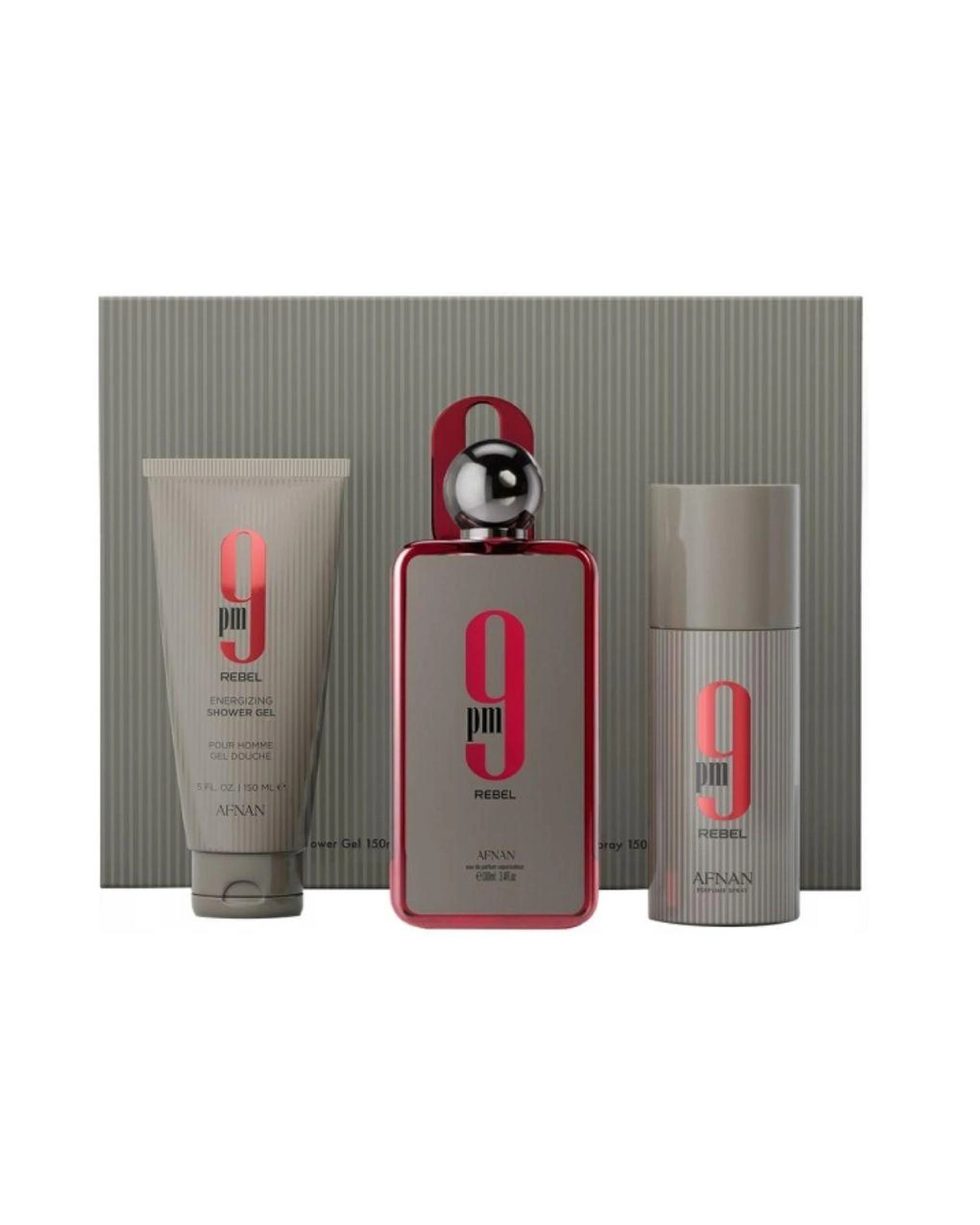 1 Afnan 9PM Rebel 3 Piece 100ml Eau De Parfum, 1 of 1
