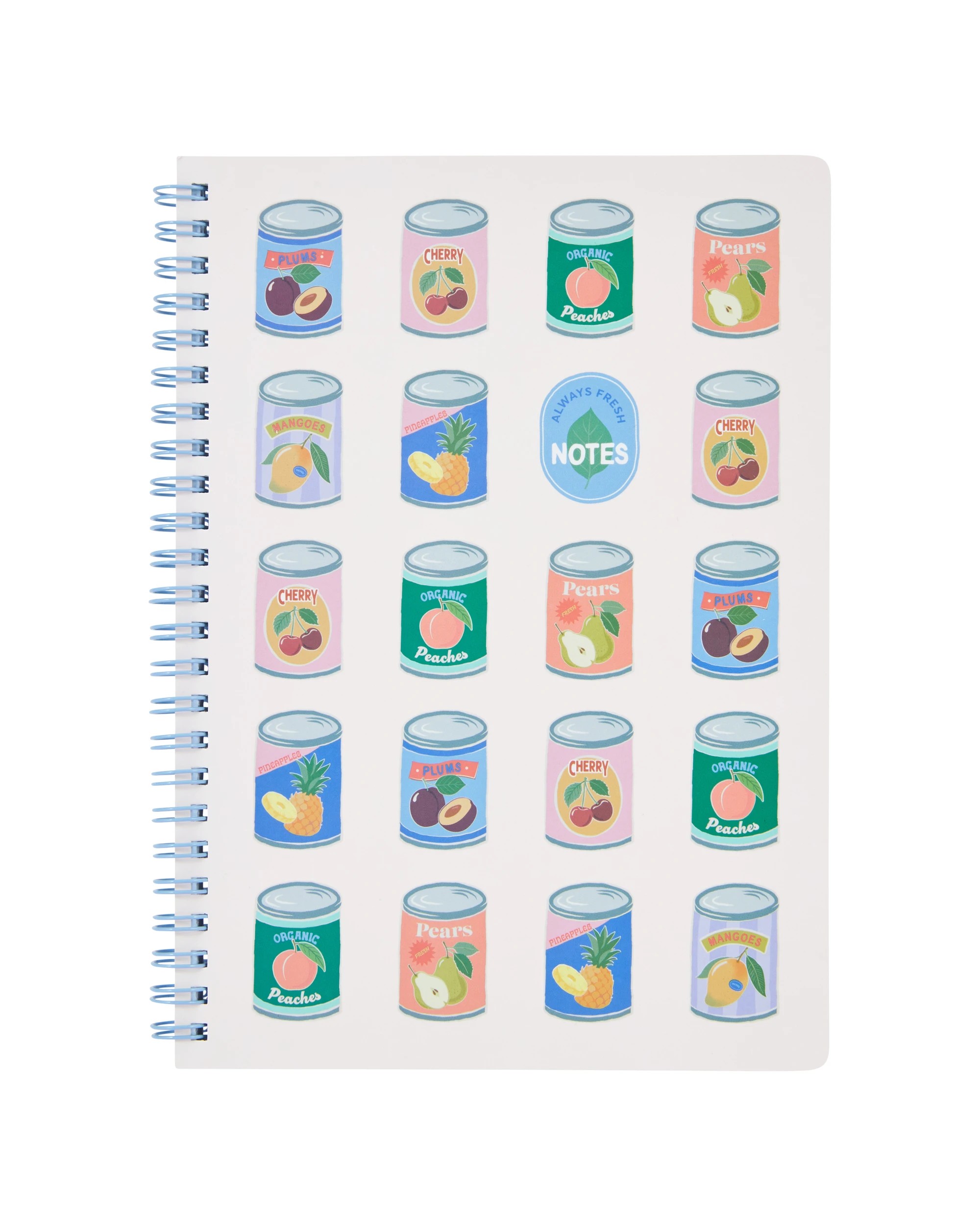 1 A5 Notebook Retro Food Cans 80gsm 120 Pages, 1 of 4