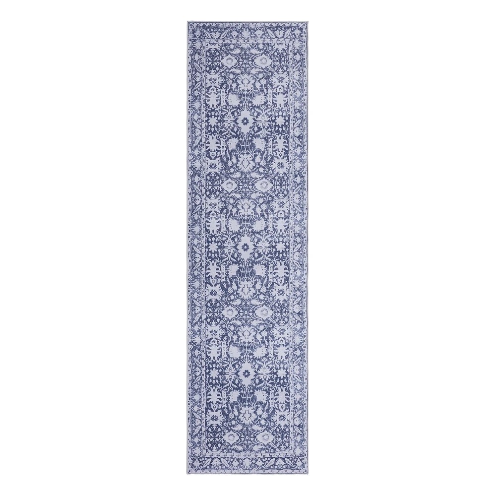 1 Artiss Hallway Runner Rug 80X300cm Soft  Washable Modern Kitchen Mat - Blue, 1 of 2