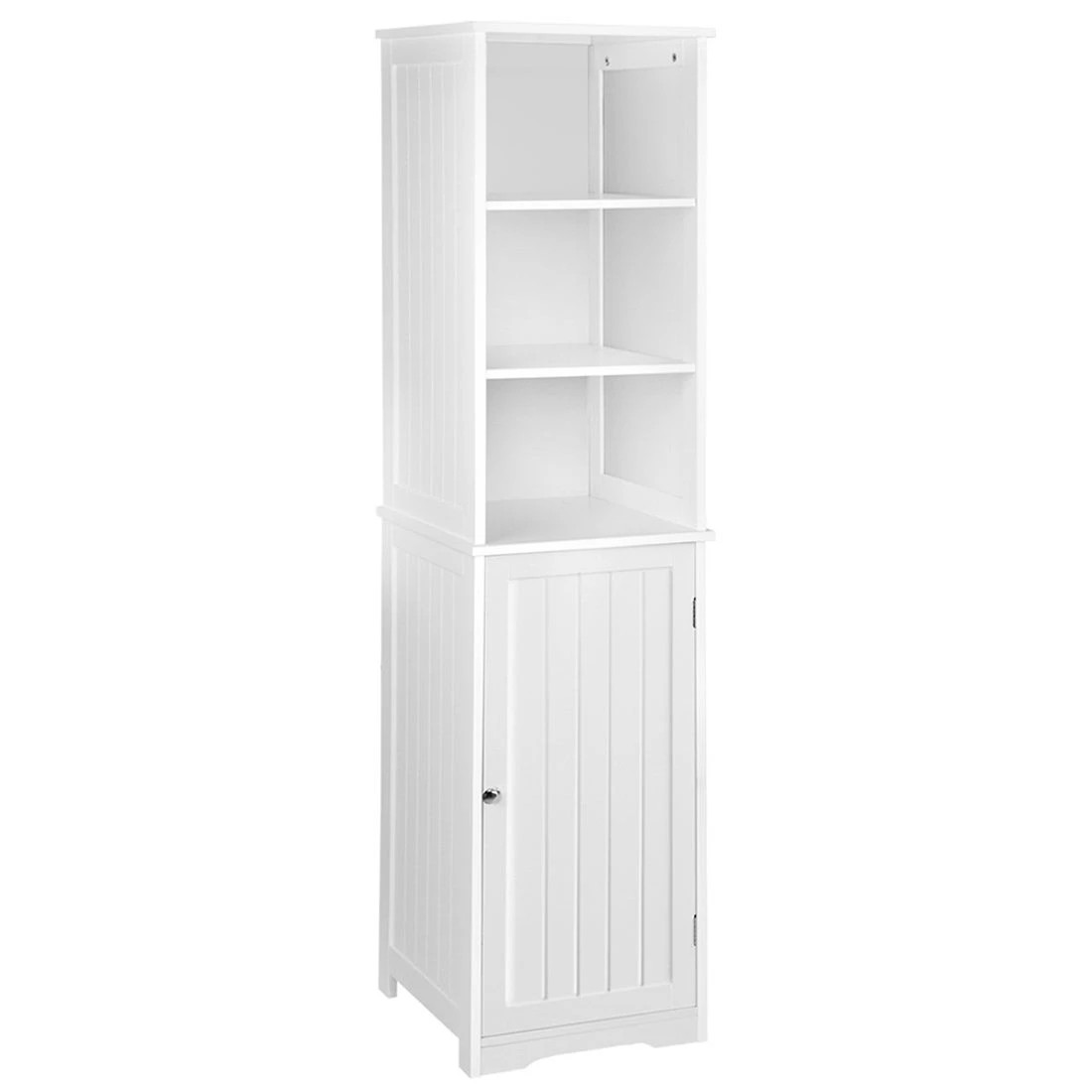 3 Artiss Bathroom Storage Cabinet 160cm Tall Slim Organizer Adjustable Shelves Durable Space Saving Linen Tower - white, 3 of 10