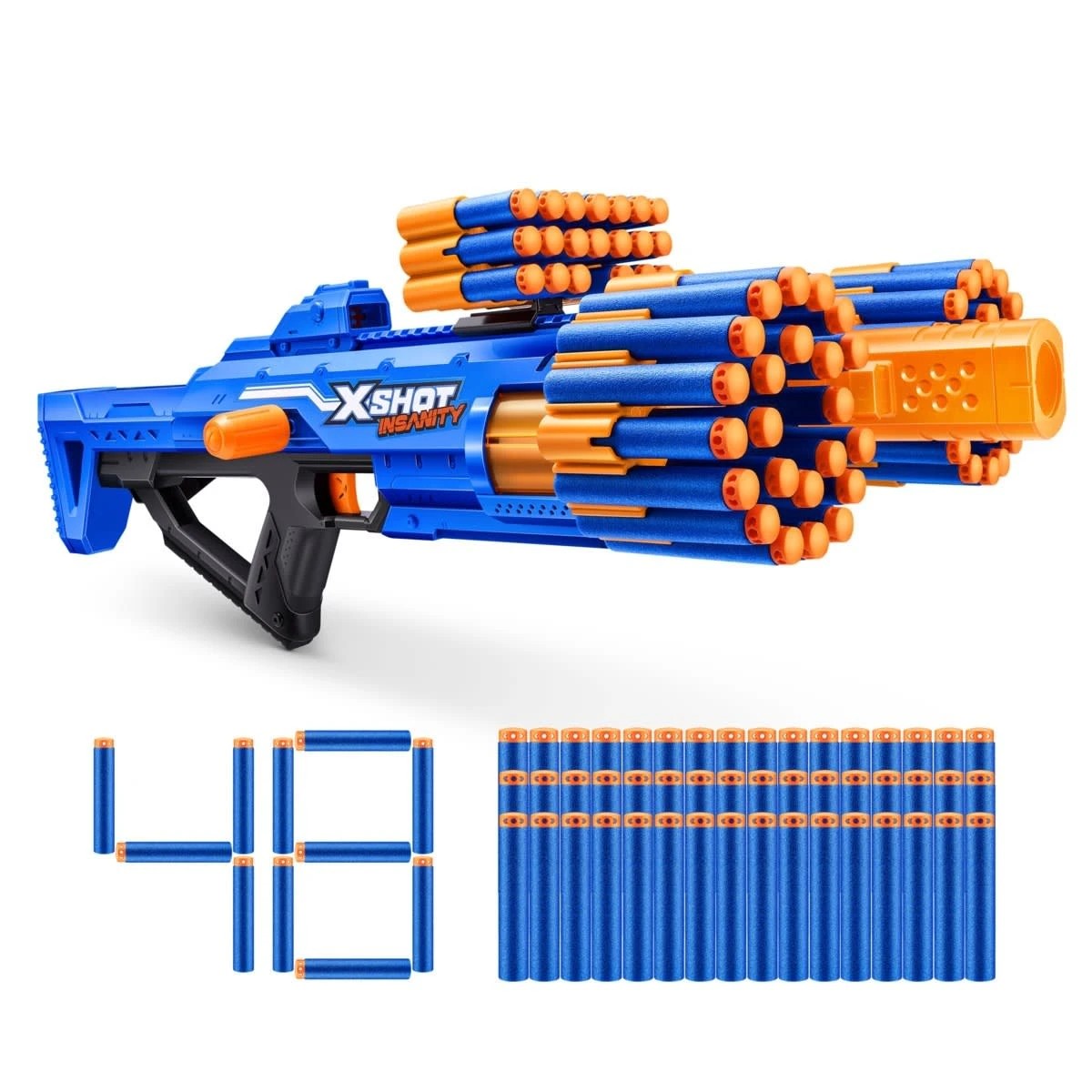 3 Zuru X-Shot Insanity Berzerko Blaster 48 Darts, 3 of 11