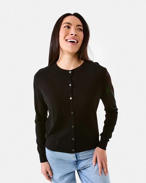 Lightweight Crew Neck Cardigan Kmart