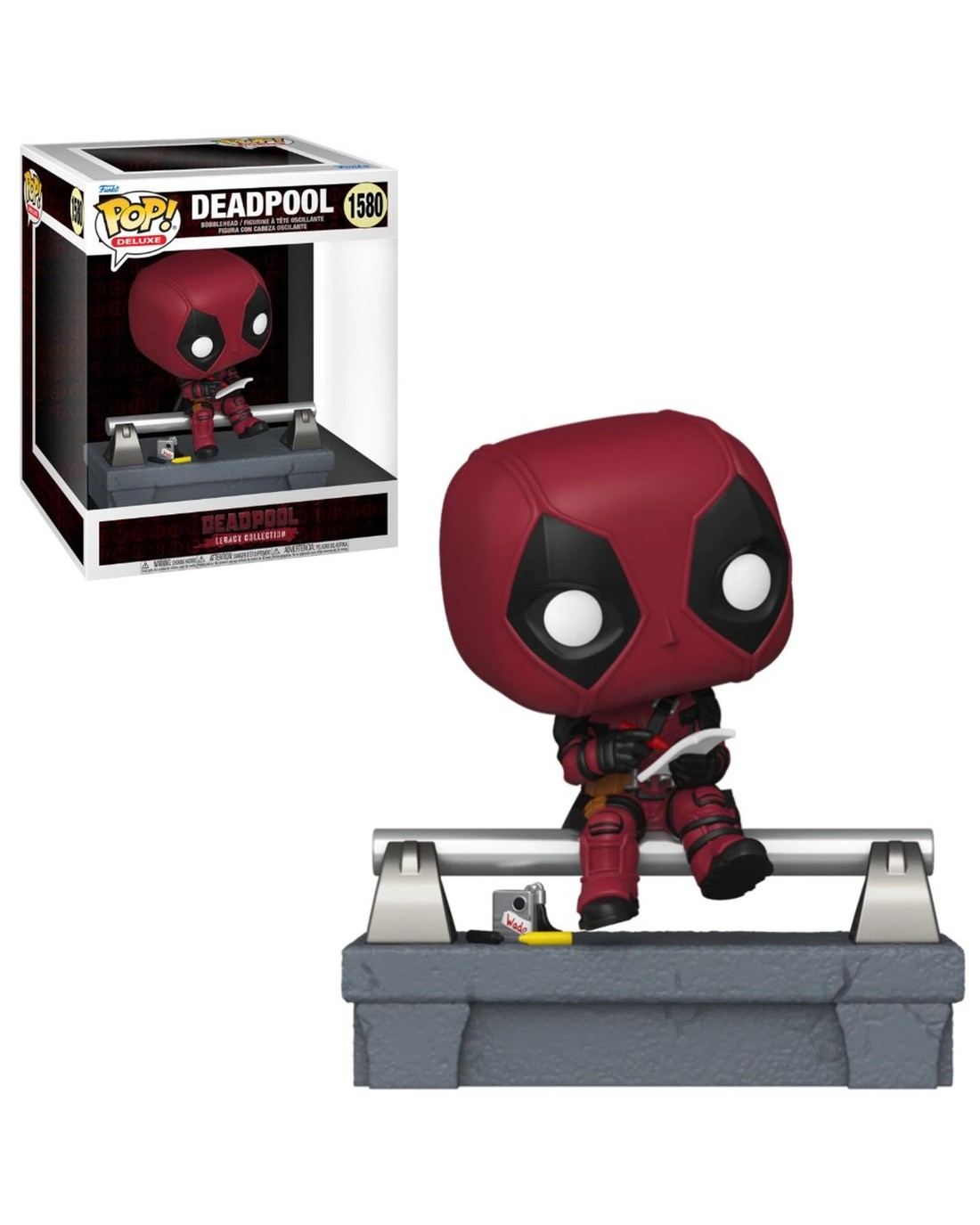 Marvel Deadpool Legacy Collection Deadpool On Bridge Bobblehead Deluxe ...